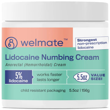 WELMATE 5% Lidocaine Hemorrhoid Relief Cream, Maximum Strength Anorectal Cream, 5.5 oz WELMATEBuy Supplements Australia