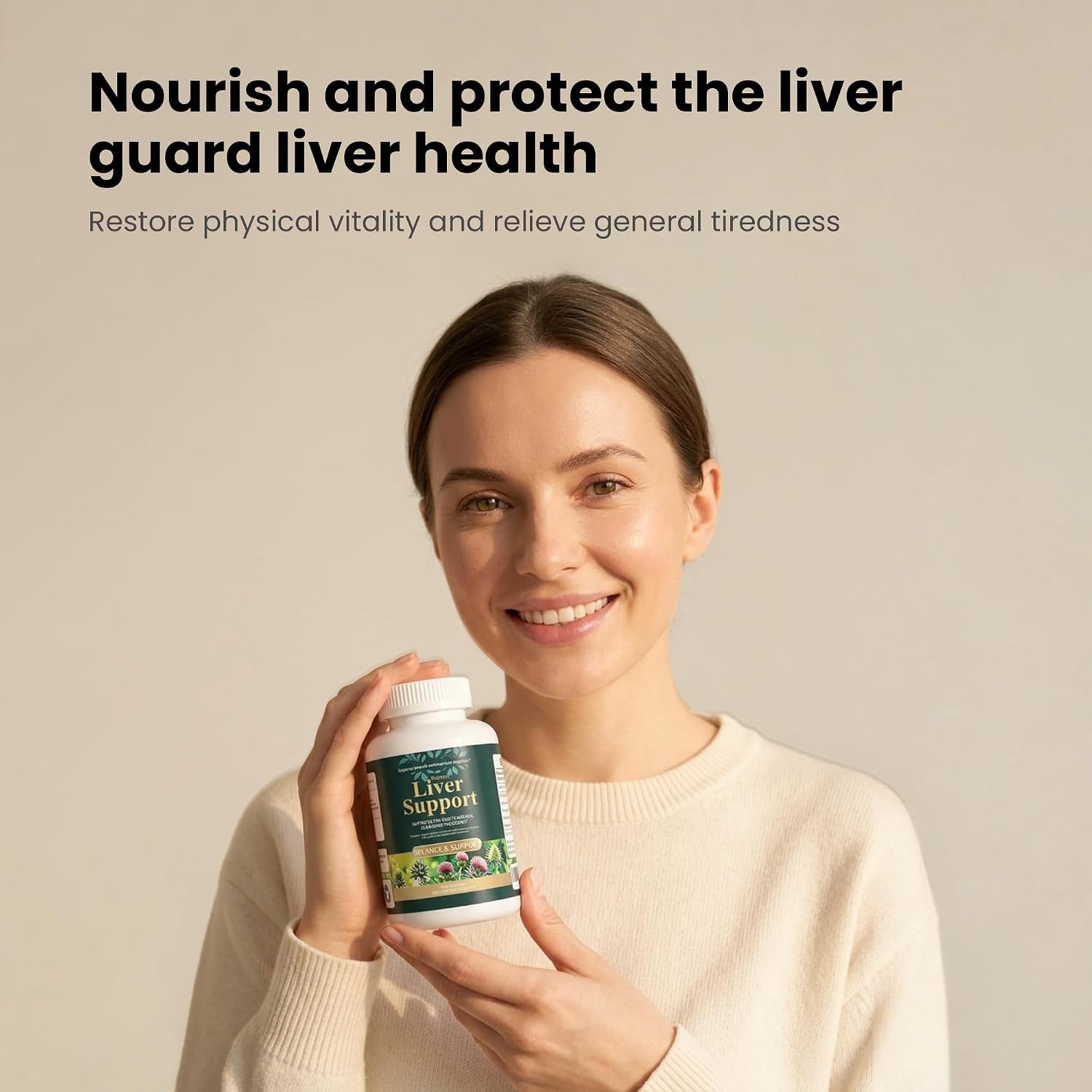 Liver Support with Milk Thistle, 30-Day Supply, Artichoke & Turmeric