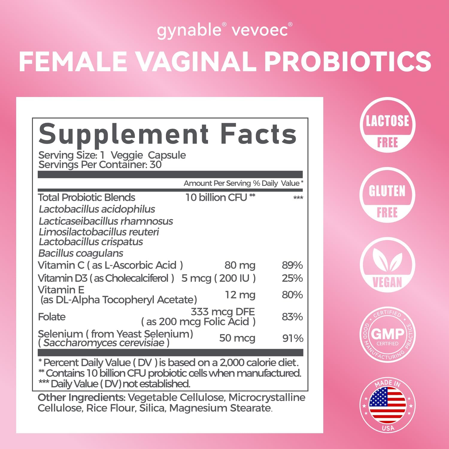 Gynable Female Vaginal Probiotic for Women's Health Bundle (Pack of 2) - Vaginal & Urinary Health Support