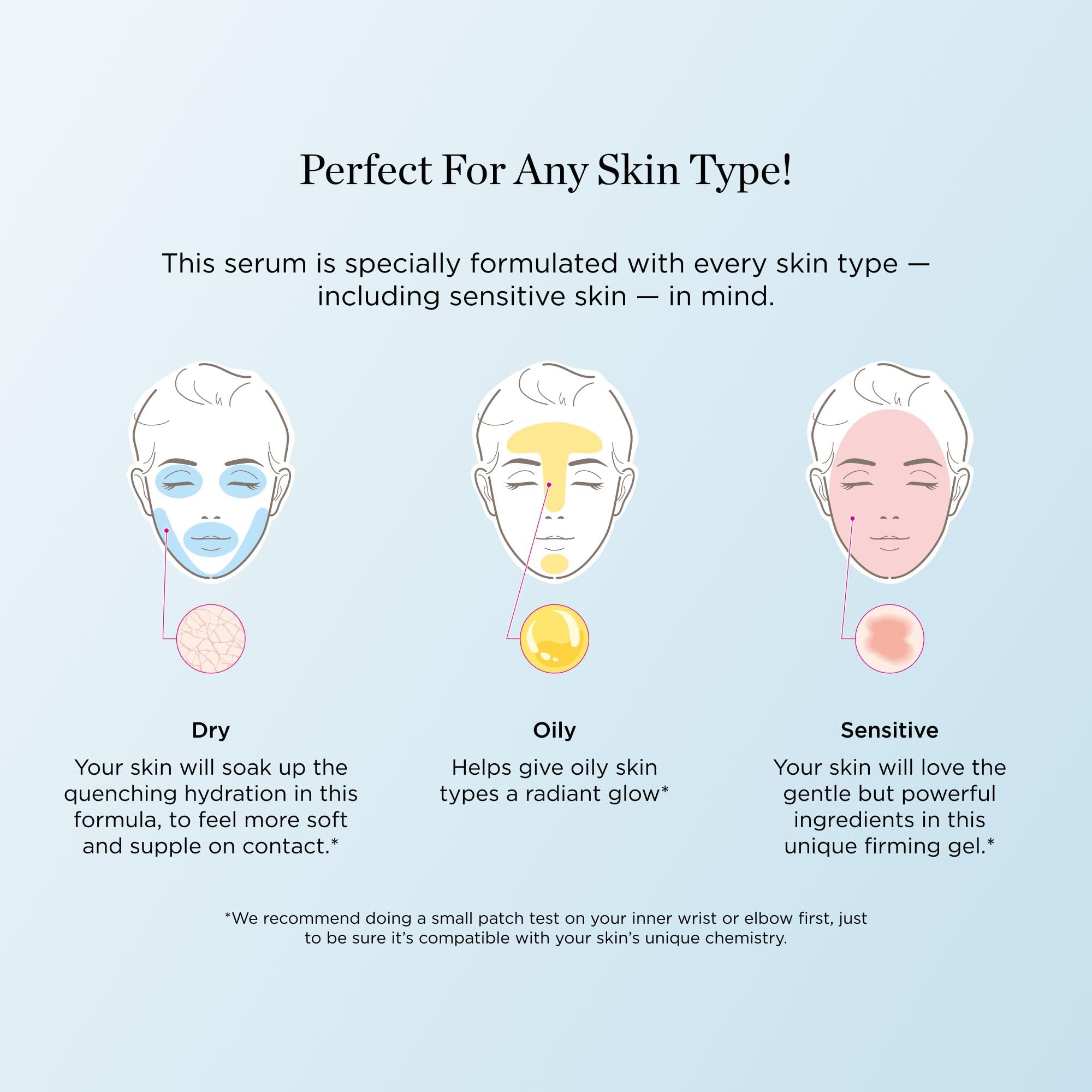 Smooth + Firm Copper Peptide Concentrate Serum for Aging Skin, Plumping Niacinamide for Tightening & Brightening, Helps Improve Elasticity, Hyperpigmentation & Dark Spots, Water Based, 1.18 Fl Oz