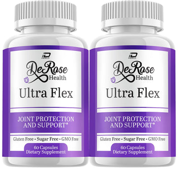 Indelo Ultra Flex Derose Health Capsules, Joint Support Supplement, Ultra Flex Natural Joint Health Formula, Derose Health Pills for Joint Wellness Mobility, UltraFlex Reviews (2 Pack - 120 Capsules) IndeloBuy Supplements Australia