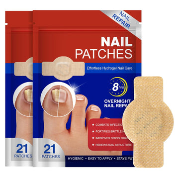 42pcs Toenail Care Patches for Dry, Weak & Cracked Nails, Deeply Moisturizing Nail Surface