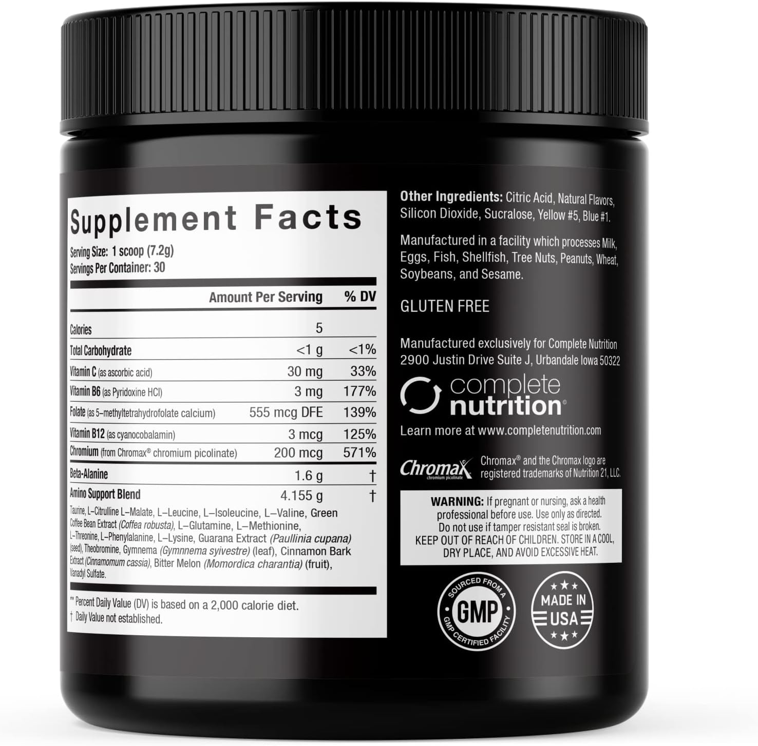 Elite GolElite Gold Amino Uptake, Green Apple, Amino Acid Supplement, Increase Energy, Support Muscle Recovery, Beta Alanine, L Citrulline, (30 Servings)