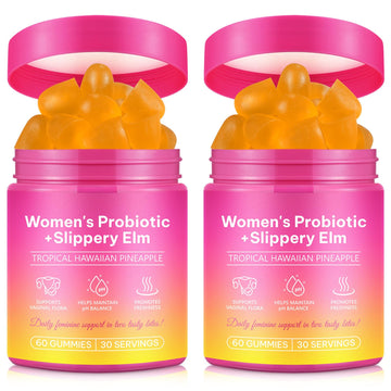 Beyxdu Probiotics for Women Gummies with Slippery Elm Feminine Balance Gummies for Women Vaginal Probiotics with Prebiotics & Lactobacillus Probiotic Blend Vaginal Odor & Vaginal Flora 120Gummy BeyxduBuy Supplements Australia