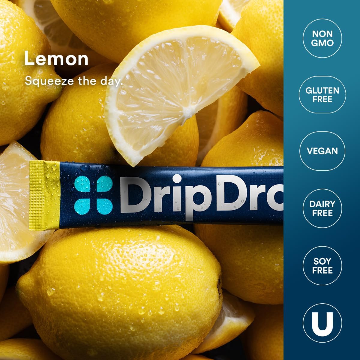 DripDrop Hydration Berry & Lemon Bundle, Electrolyte Packets, 64 Count | Lemon, Berry; 3X Electrolytes; Potassium, Magnesium, Zinc, Vitamin C; Single Serve; Portable; Daily Use, Workouts, Travel