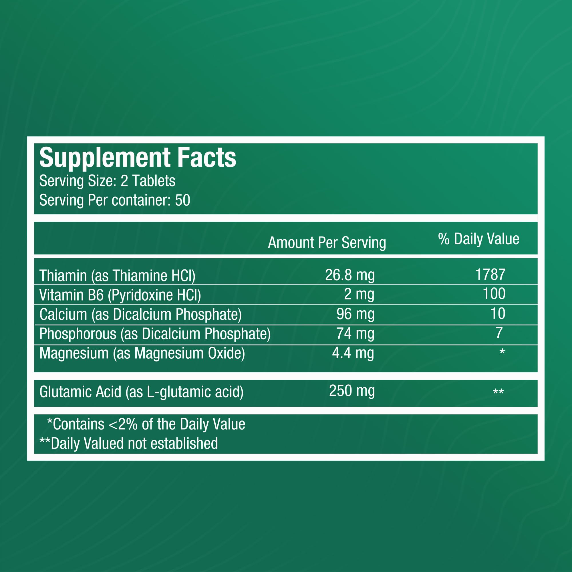 Fitina Brain Supplements for Memory and Focus with Vitamin B6 & Thiamine — High-Dose B Vitamins Nervous System and Cognitive Health Support, Daily Supplement Formula for Adults, 100 Tablets (2-Pack) FitinaBuy Supplements Australia