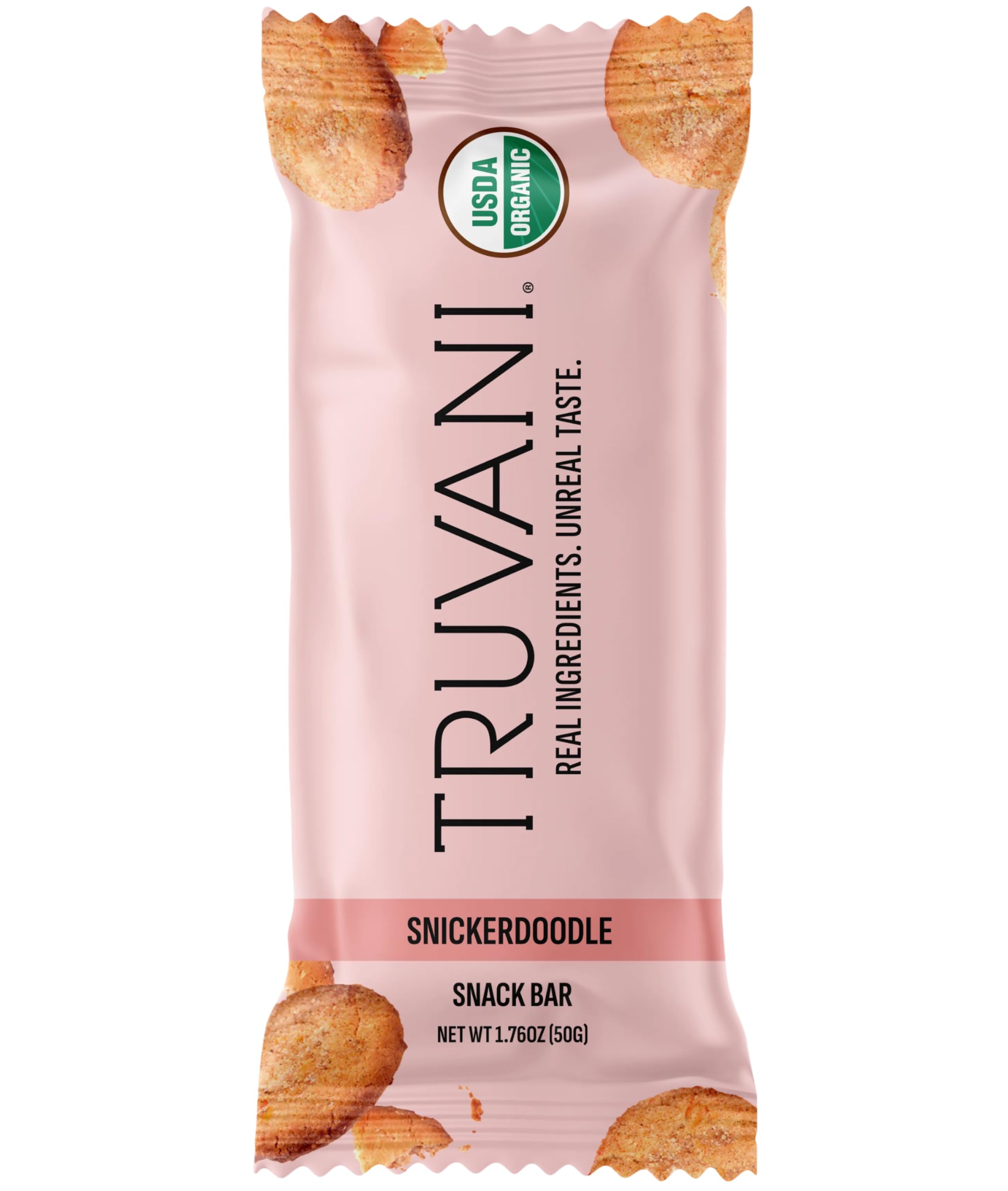 Truvani Plant Based Snack Bars | Variety | 12 Pack | Vegan | 5-8g Protein | USDA Organic and Vegan | Dairy, Soy, and Gluten Free | Individually Wrapped