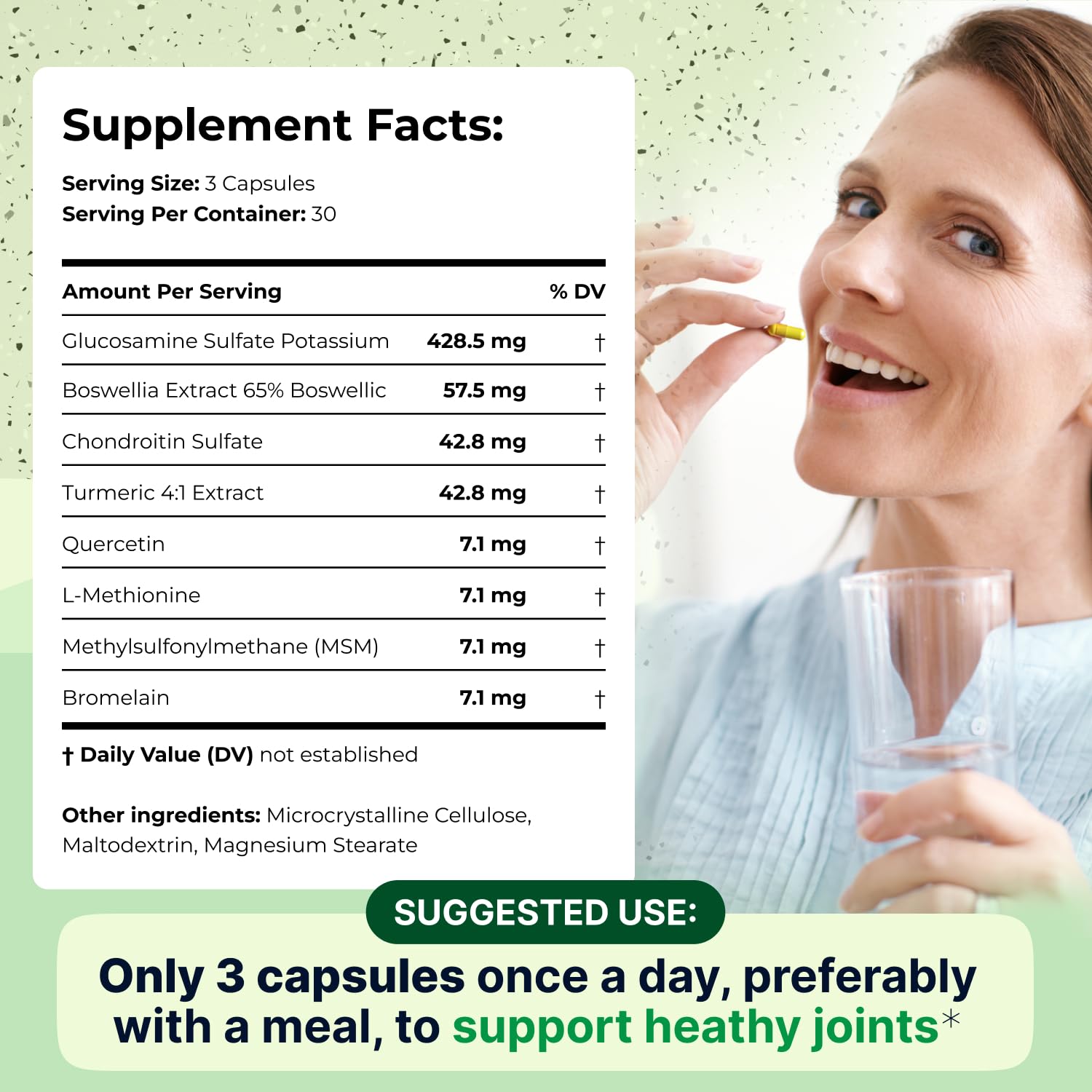 Wellnee Knee & Joint Wellness Bundle – Herbal Patches (30 pcs) & Support Capsules (90 servings)
