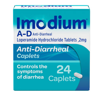 Imodium A-D Diarrhea Relief Caplets with Loperamide HCl, Anti-Diarrheal Medicine to Help Control Symptoms of Diarrhea Due to Acute, Traveler's Diarrhea, HSA/FSA Eligible, 24 ct Imodium buy supplements Au