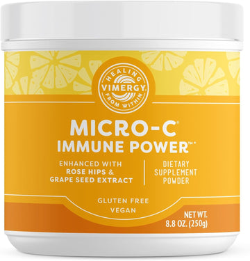 Vimergy Micro-C Immune Power TM *- 250g– 69 Servings – 2000mg/serving – Gentle Form – Antioxidant Phytonutrients – Immune & Nerve Support – Benefits Bone & Cartilage – Gluten-Free – Kosher – Vegan