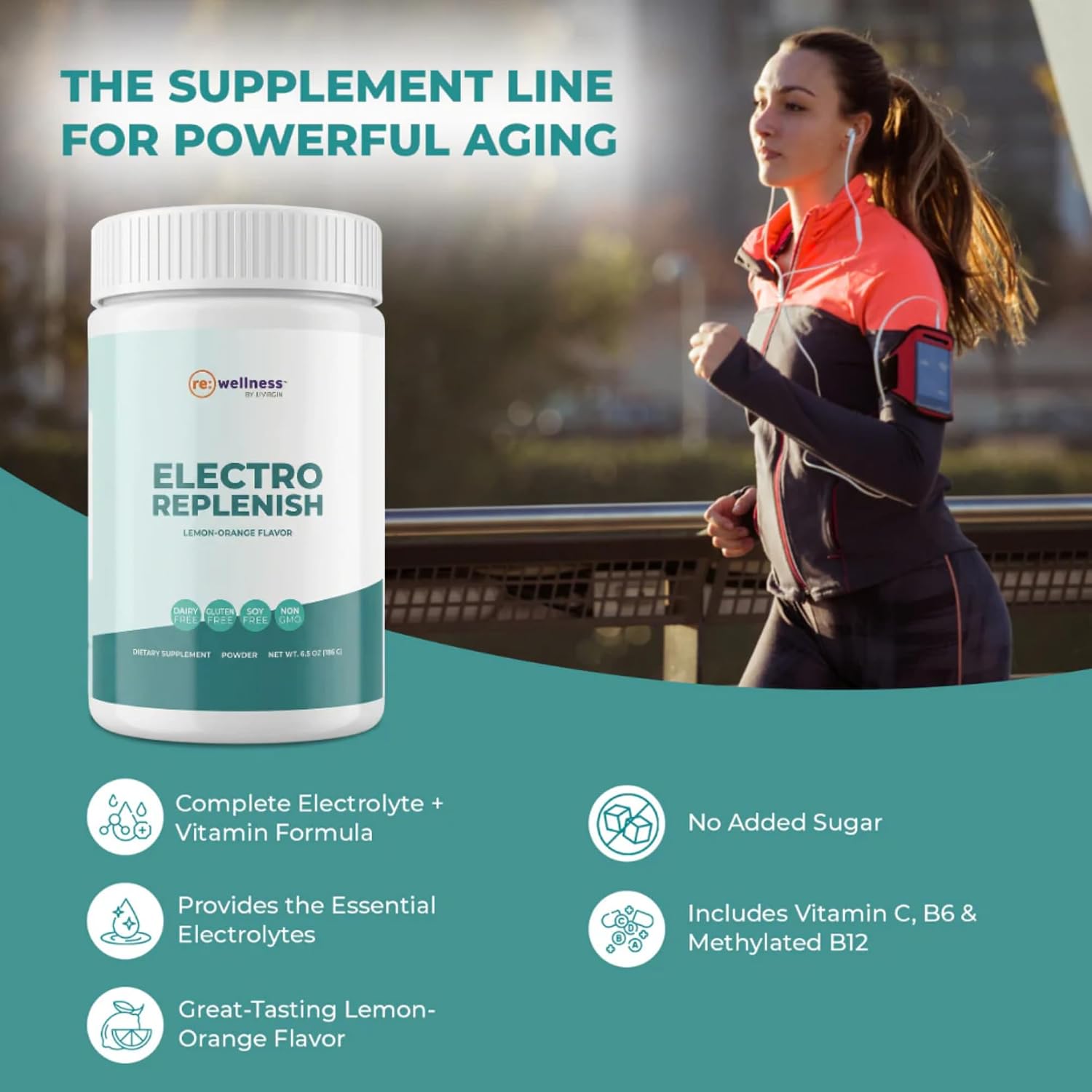 Reignite Wellness by JJ Virgin Hydration & Recovery Bundle | Magnesium Body Calm, 120 Capsules + ElectroReplenish (Lemon-Orange Flavor), 30 Servings
