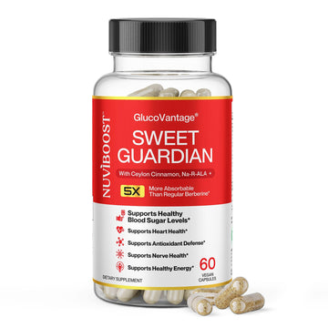NUVIBOOST Super Dihydroberberine (GlucoVantage®) 200mg with Ceylon Cinnamon, Alpha Lipoic Acid, Selenium, Gymnema Sylvestre, Benfotiamine and Others for Overall Immunity. NUVIBOOSTBuy Supplements Australia