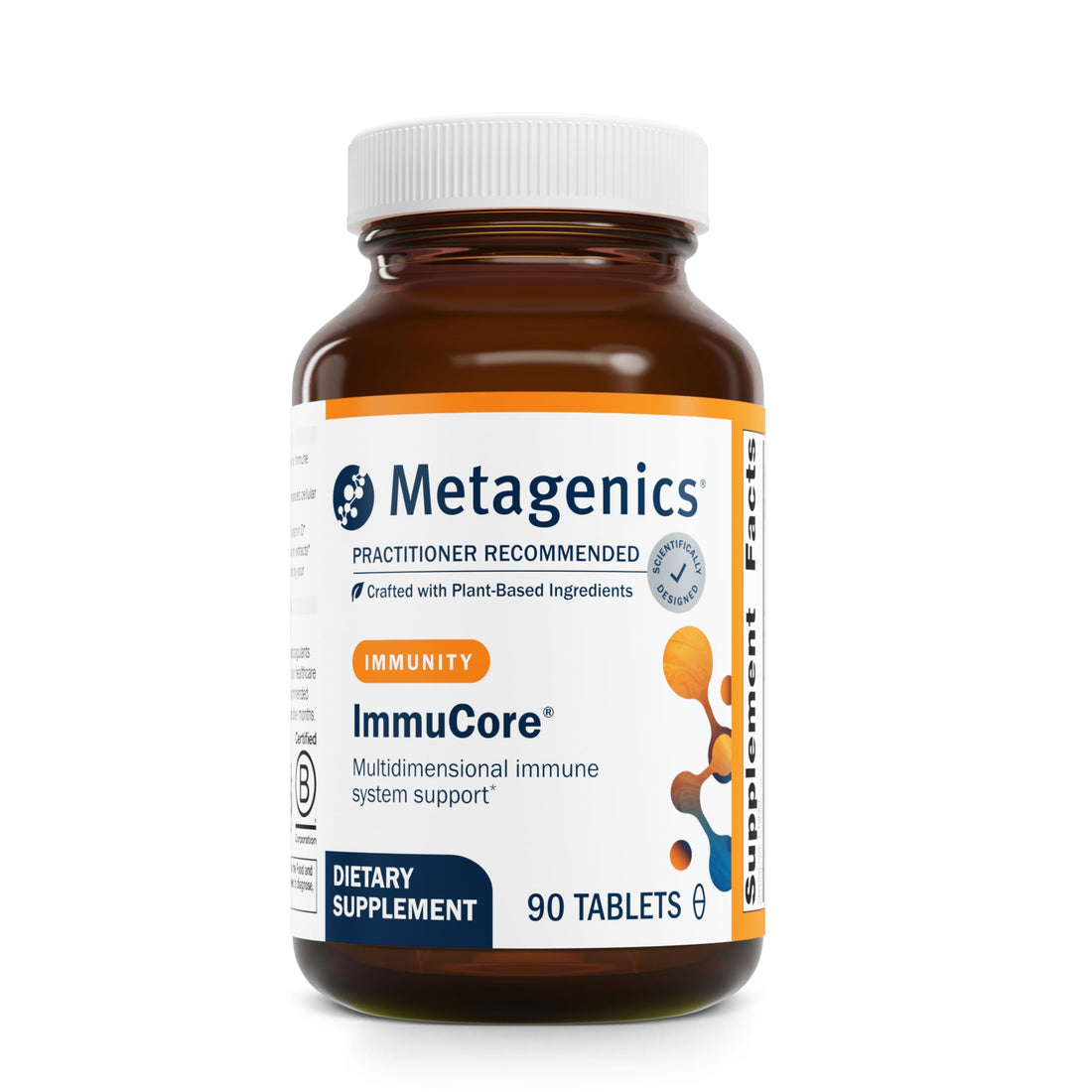 Metagenics ImmuCore - Immune Support with Vitamins C & D3, Zinc, Selenium & Mushroom Extracts* - Antioxidant & Respiratory Support* - Non‑GMO, Gluten‑Free - 90 Tablets MetagenicsBuy Supplements Australia