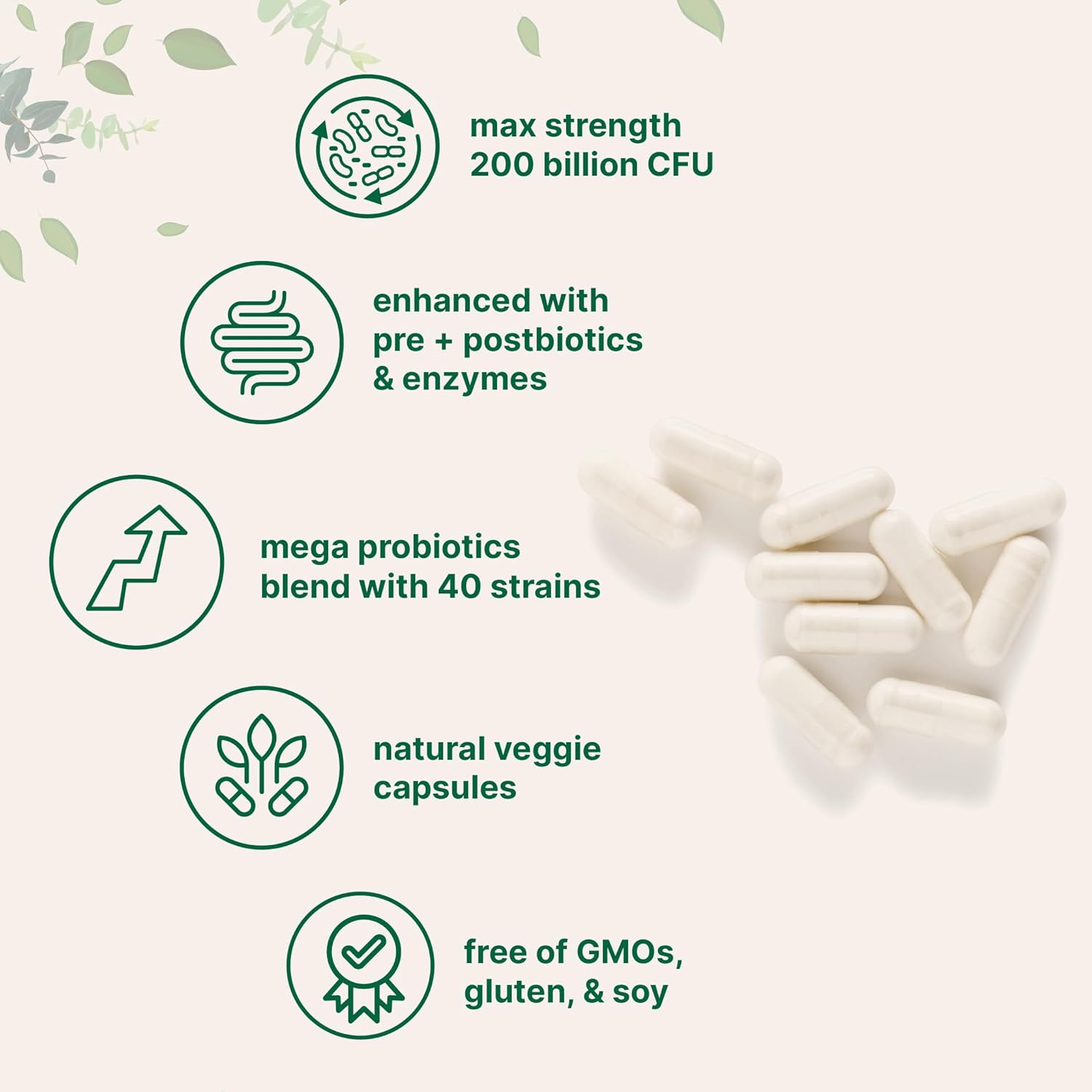 Micro Ingredients Omega-3 Fish Oil 4,200mg Softgels & Mega Probiotics 200 Billion CFU Veggie Capsules | 2 Pack Bundle | Wild-Caught, Burpless, Lemon Flavor | 40 Strains + Inulin, Acacia, & Bromelai