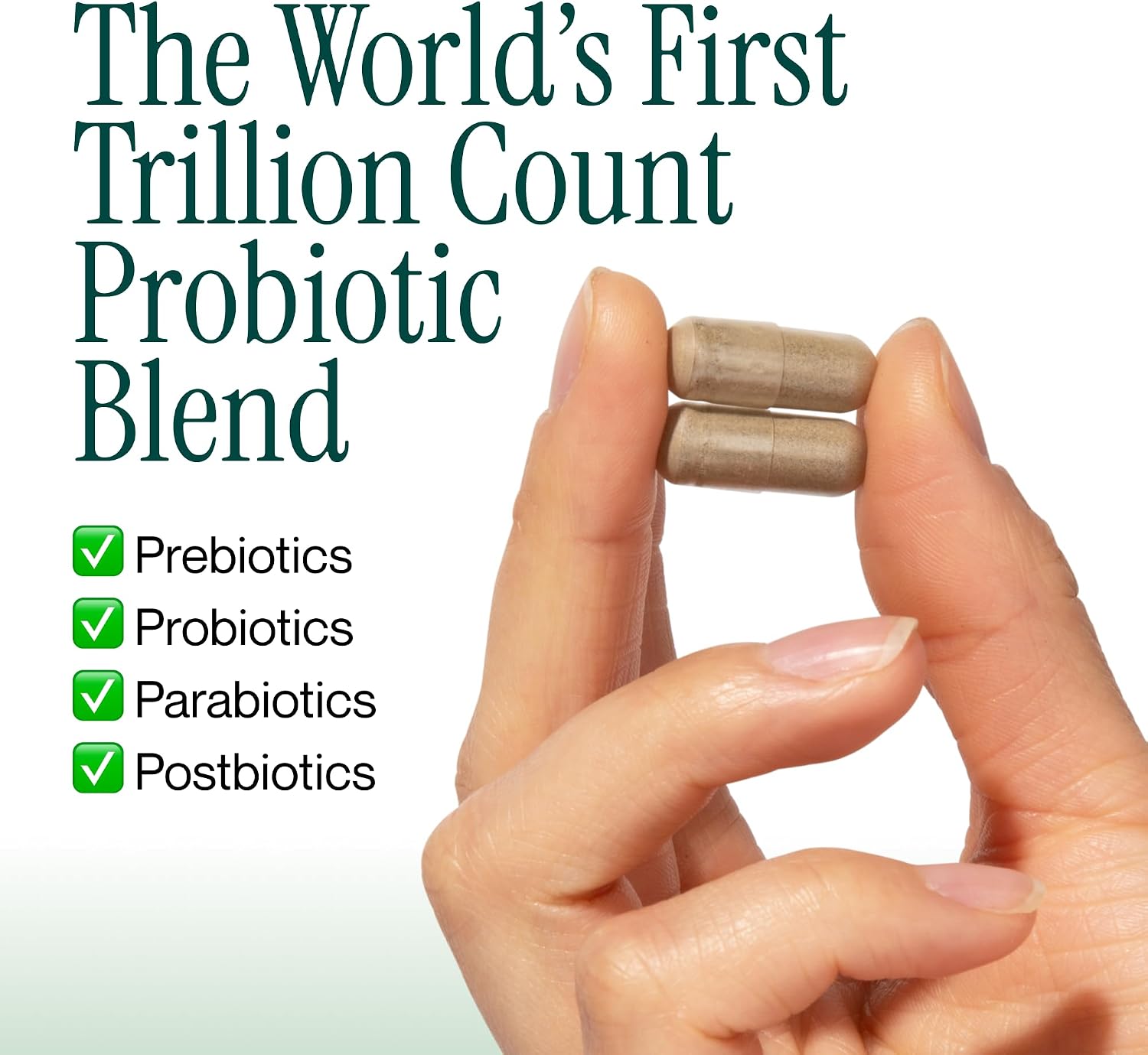 Probiotic Trillion – 1 Trillion CFU with Prebiotics, Probiotics, Parabiotics & Postbiotics – Bacillus Subtilis AB-22 – Gut Health, Immune Support, Glyphosate Detox – 30 Day Supply