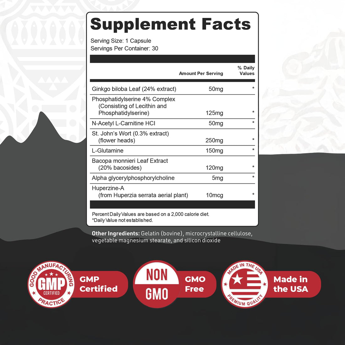 Supplement bottle labeled 'Tribal Force X' on a white background