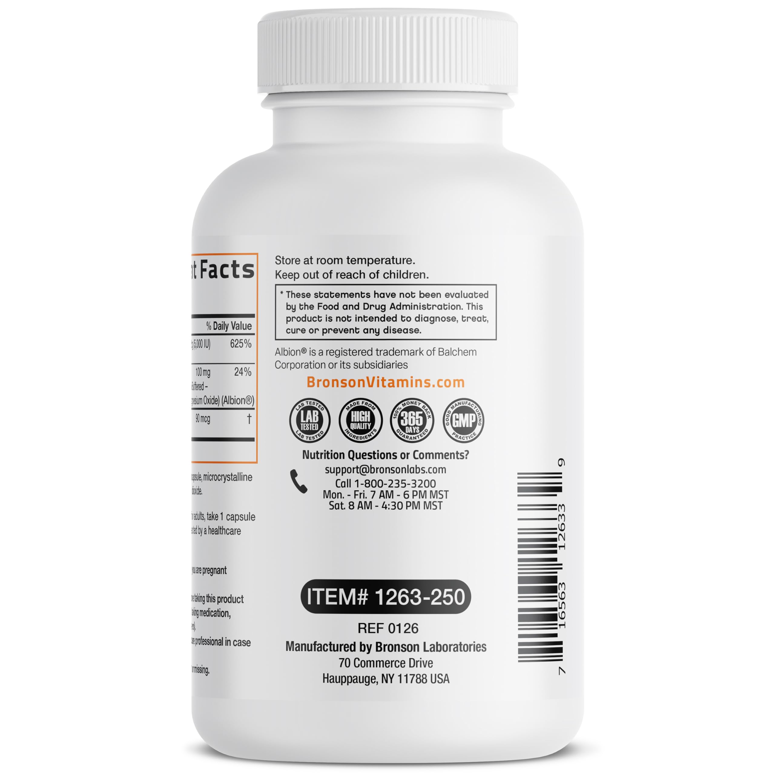 Bronson Vitamin K2+D3 Magnesium Glycinate Supplement, 60 Capsules | 3-in-1 Bone & Heart Health Support Formula, Non-GMO, Gluten Free, Soy Free