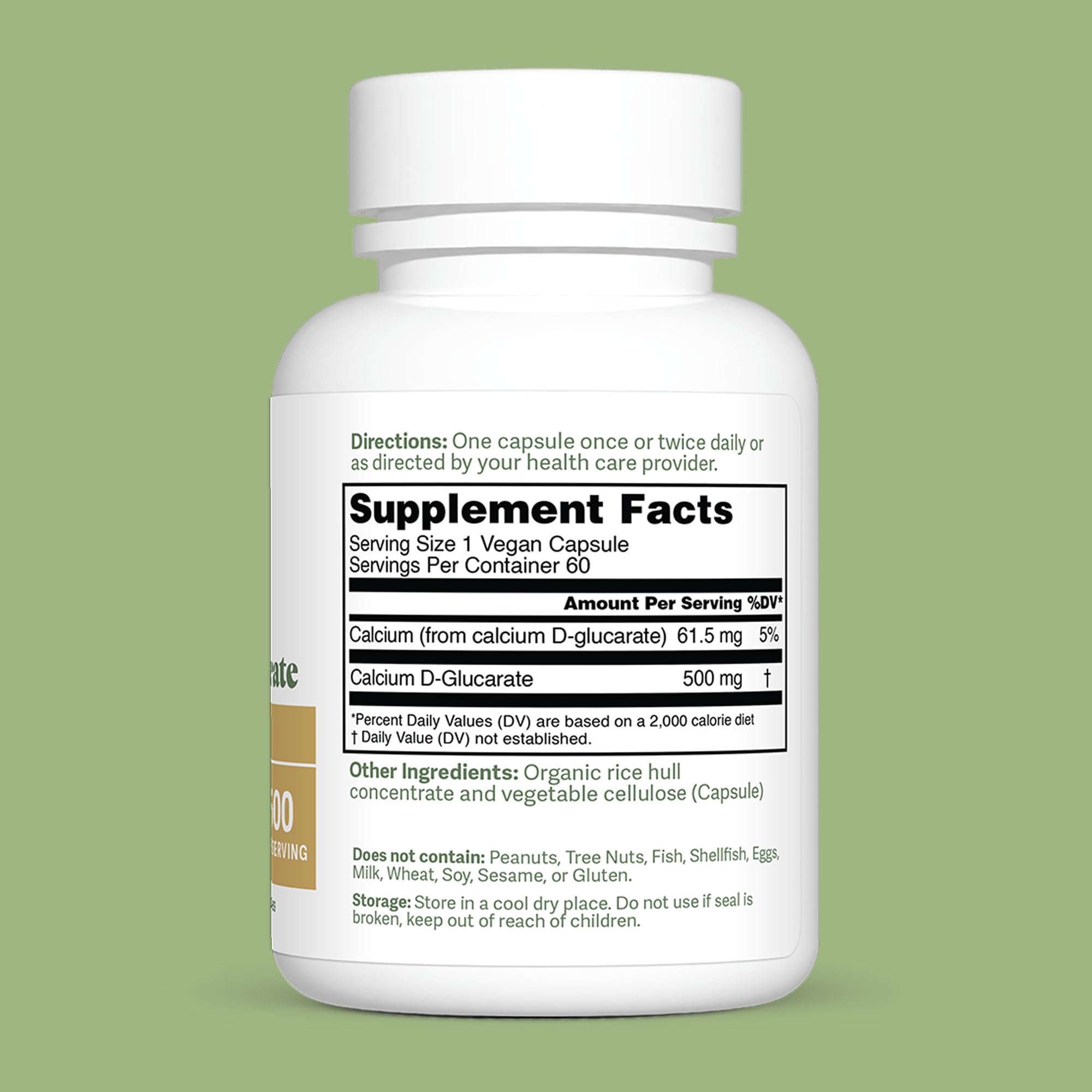 Dr. Murray's Ultra Clean Calcium D-Glucarate 500 mg - Supports Estrogen Metabolism | Liver Detox | Hormonal Balance | Vegan Capsules | 30 Count