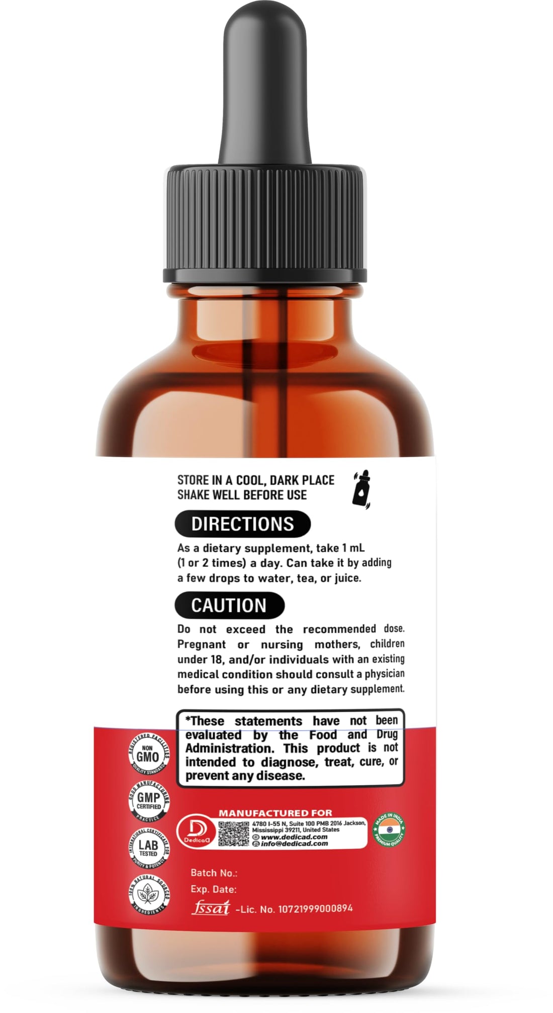 Turmeric Ginger Cinnamon Vitamin K2+D3 liquid drop bottles with dropper on a white background