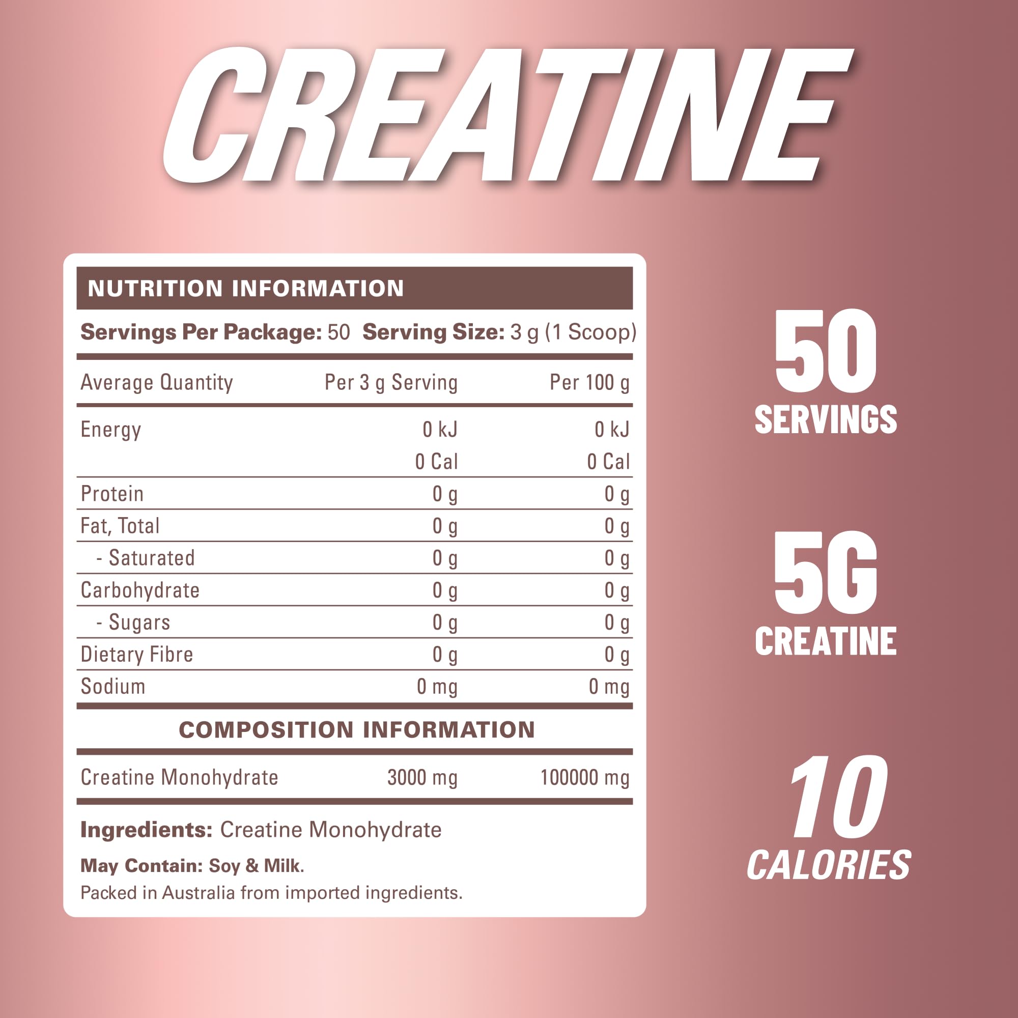 EHP Labs CREA-8 Creatine Monohydrate Powder, Unflavored, 100 Servings | Micronized Creatine For Muscle Growth, Strength & Energy. Mixes Easily, No Clumping. Pre Or Post Workout. 500g