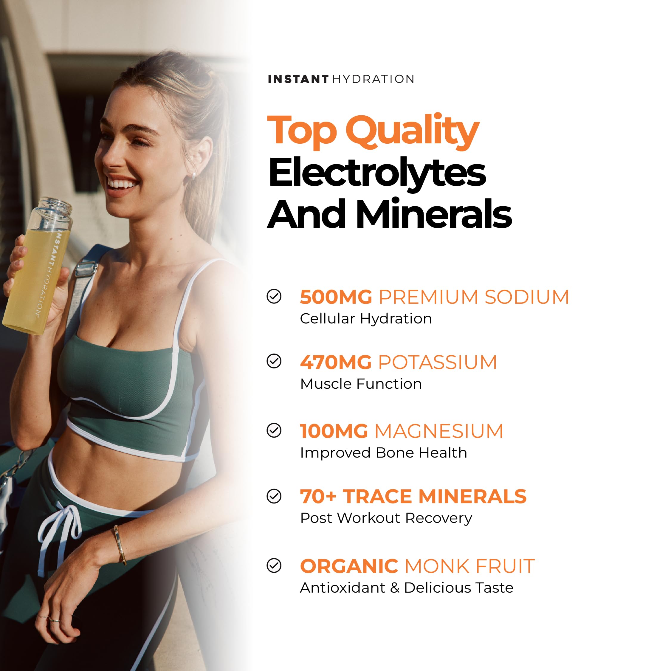 Instant Hydration Sugar Free Electrolytes Powder Packets Variety Pack - Watermelon, Raspberry, Lemon Lime Drink Mix & Travel Essentials with Magnesium and Potassium - Post Workout Recovery - 20 Sticks
