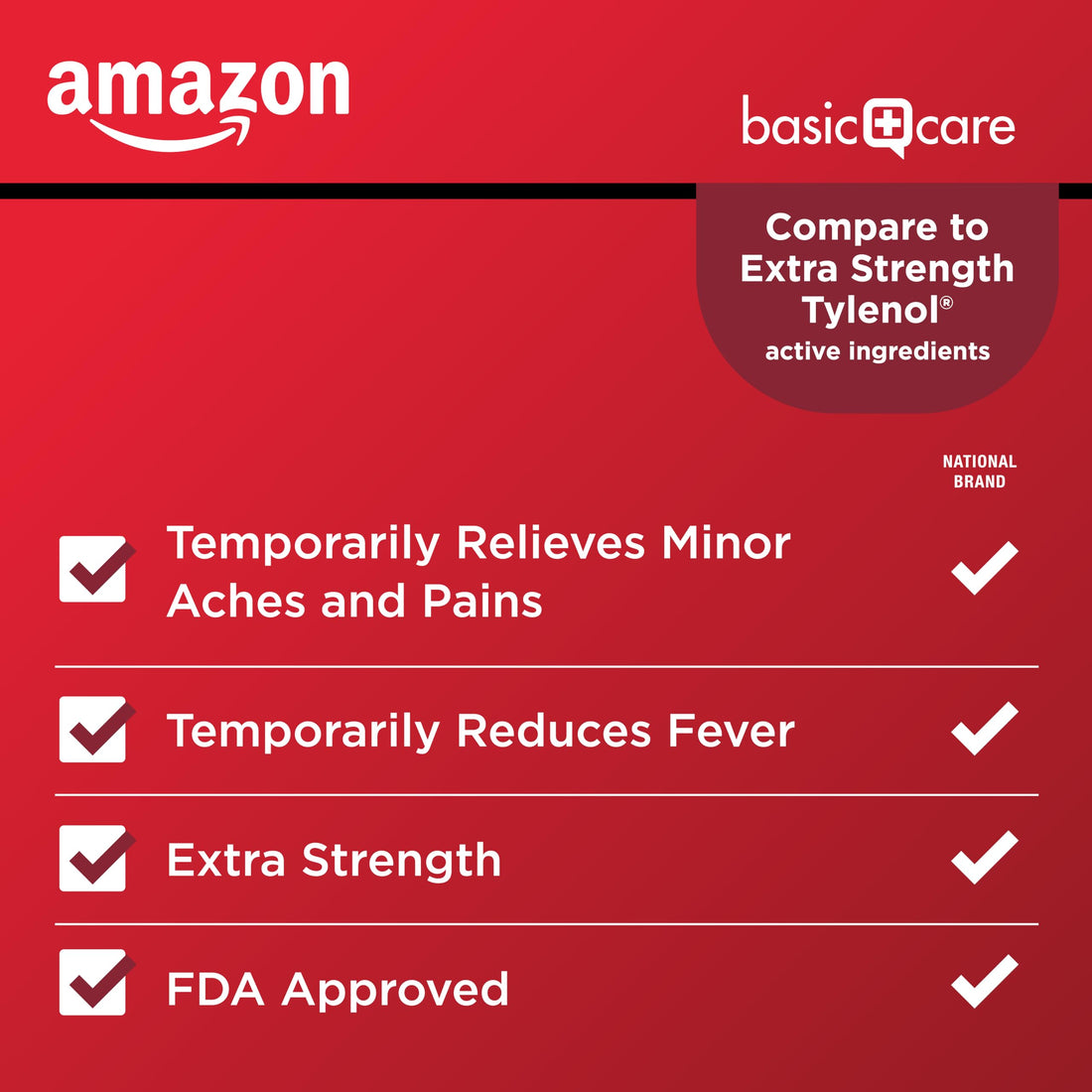 Amazon Basic Care Extra Strength Pain Relief, Acetaminophen Caplets, 500 mg, 200 Count Amazon Basic Care buy supplements Au