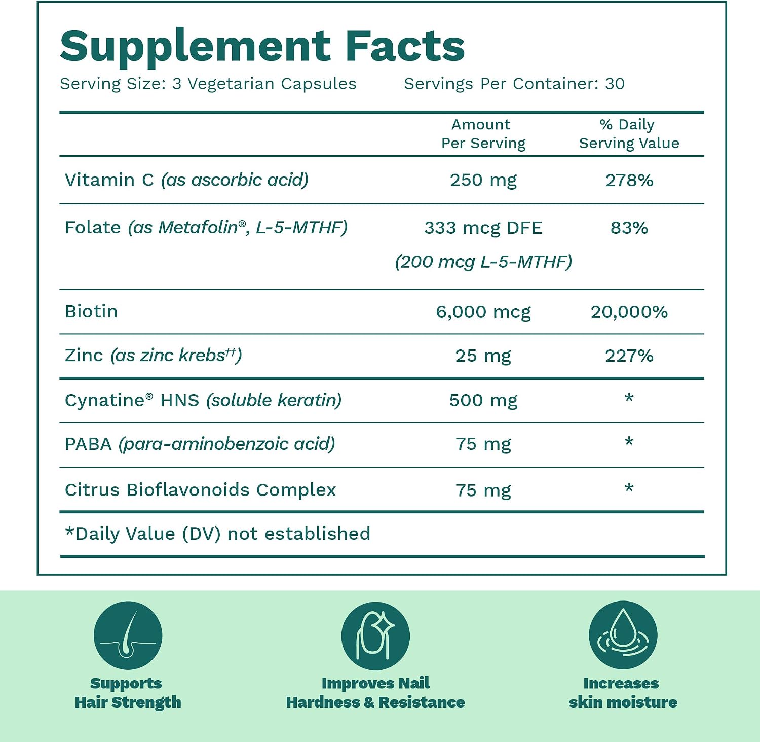 Bari Life Hair, Skin & Nails Supplement and Vitamin-Multi Probiotic 30