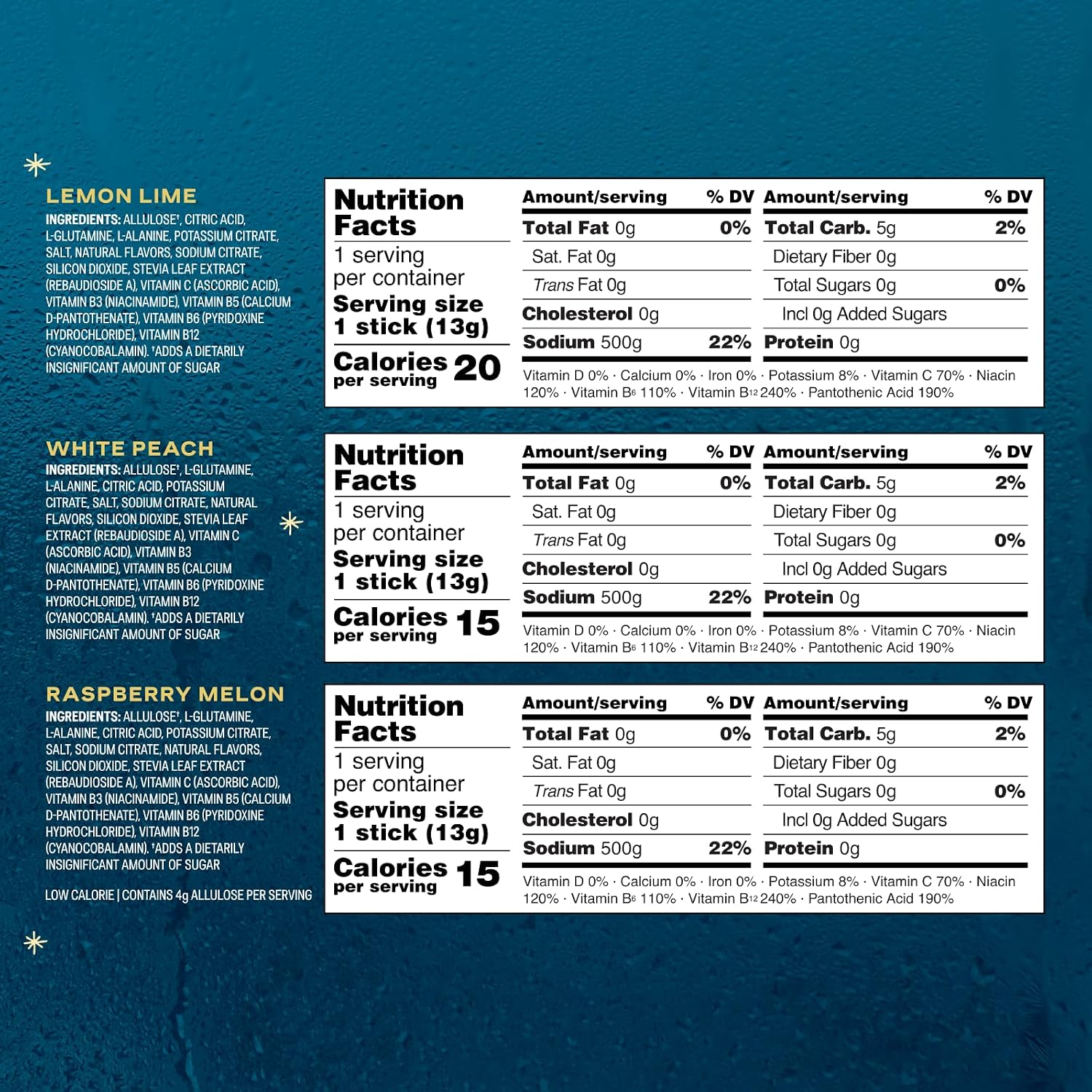 Liquid I.V.® Hydration Multiplier Sugar-Free Sample Pack- Raspberry Melon, Lemon Lime, and White Peach - 4 Pack (12 Sticks)