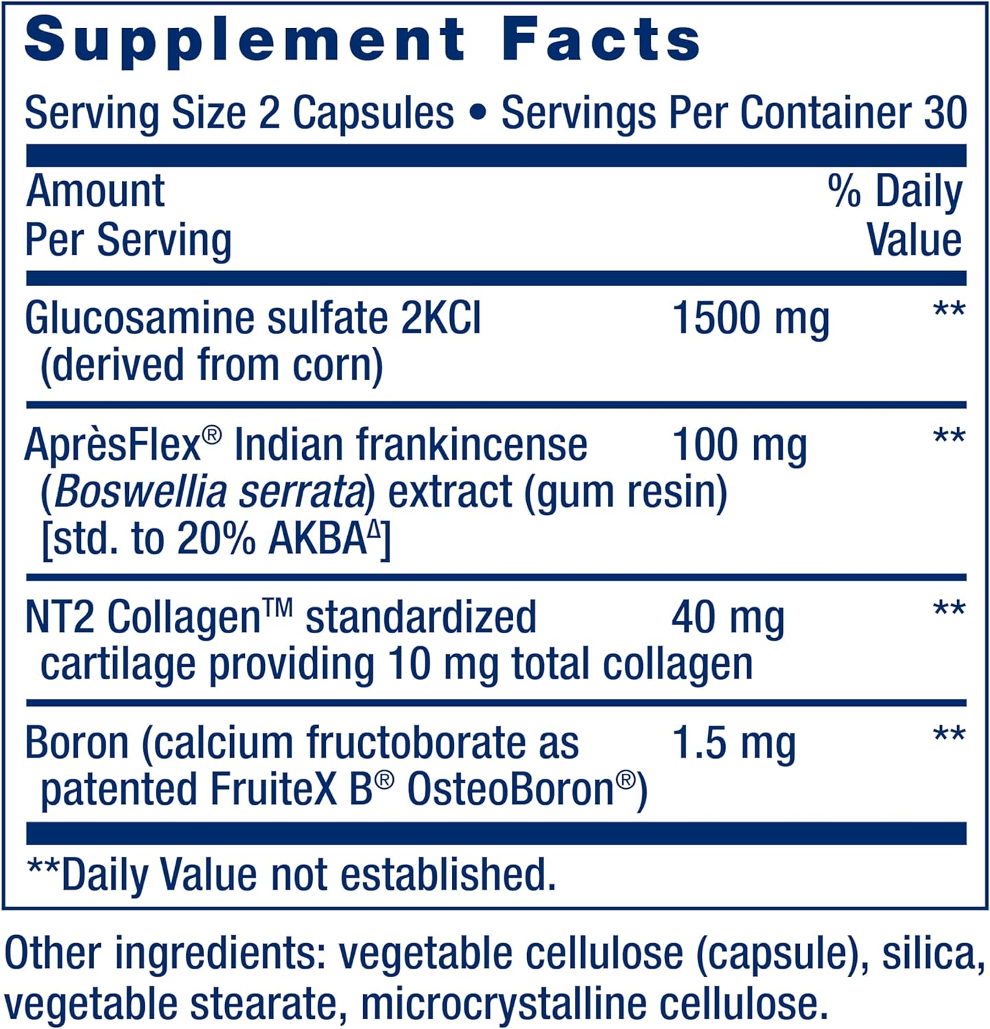 Life Extension ArthroMax® Advanced NT2 Collagen™ & AprèsFlex®, glucosamine sulfate, Boswellia (Indian Frankincense), Joint Health, Mobility, Gluten-Free, Non-GMO, 60 Capsules | Glucosamine Sulfate & Boswellia (Indian Frankincense) for Joint Health & Mobil