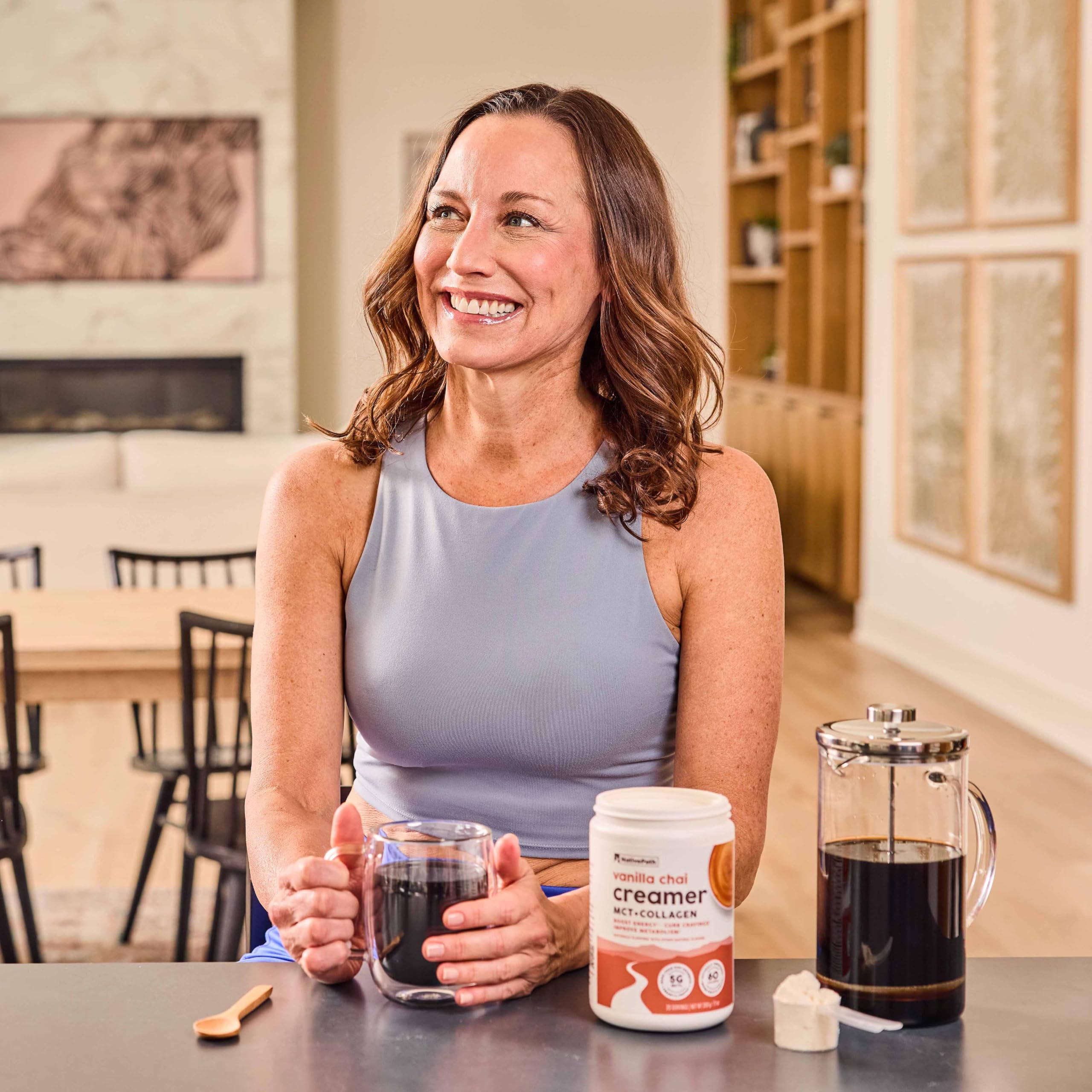NativePath Keto Creamer, French Vanilla, Collagen & MCT, 20 Servings | Sugar-Free, Monk Fruit Sweetened, Non-Dairy & Creamy, Supports Skin, Hair & Nails, Low-Carb Friendly
