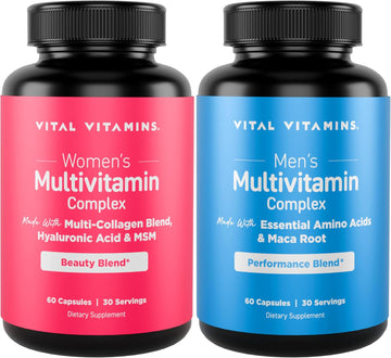 Vital Vitamins Women's Multivitamin Complex + Men's Multivitamin Complex