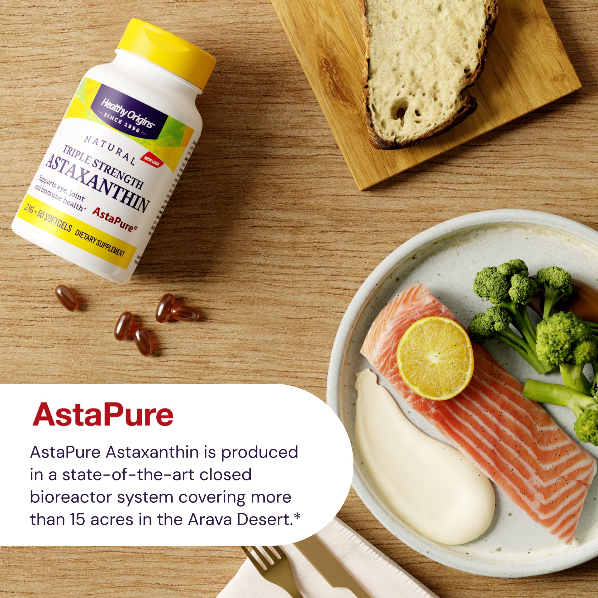 Healthy Origins Astaxanthin AstaPure 12 mg, 150 Softgels