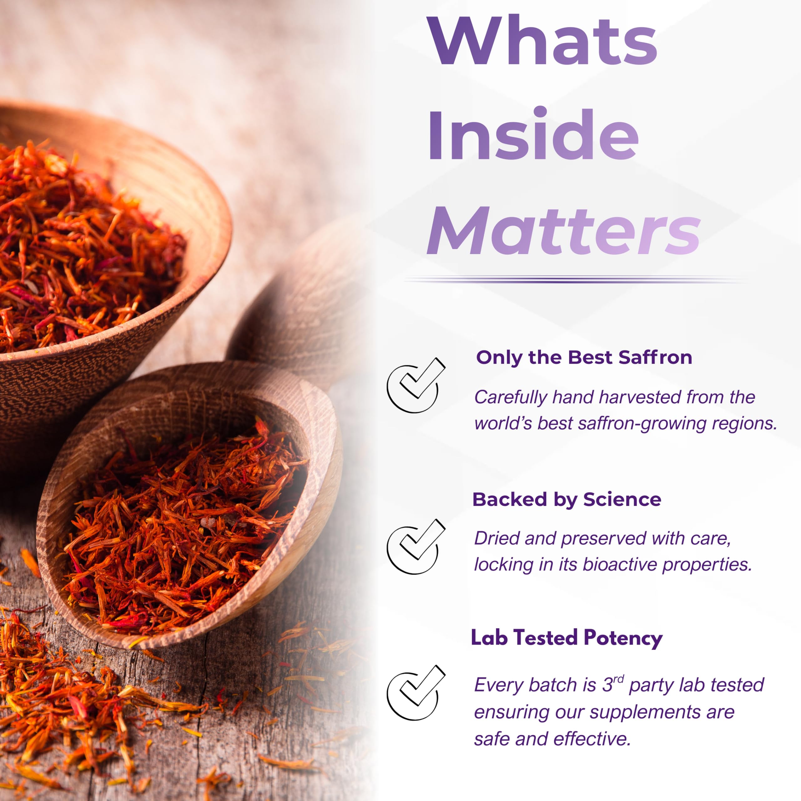 Leah Rose Essentials Saffron Supplement 88.5mg | Mood, Focus, and Stress Support | 60 Premium Saffron Extract Capsules | Made in the USA | 3rd Party Lab Tested | Non-GMO, Vegan, Gluten-Free
