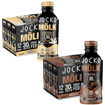 Jocko Fuel Protein Shake Bundle - Vanilla and Chocolate (24 Count) Jocko Fuel buy supplements Au