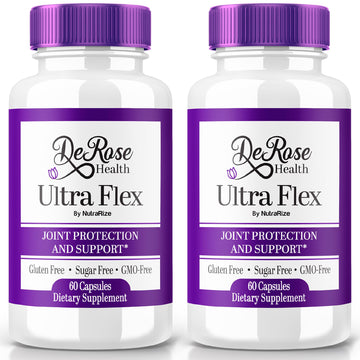 (2 Pack) Ultra Flex Capsules, Advanced Joint Support Supplement, Ultra Flex Natural Joint Health Formula, Max Strength Pills for Joint Wellness and Mobility, UltraFlex Vitamin Reviews (120 Capsules) NutraRizeBuy Supplements Australia