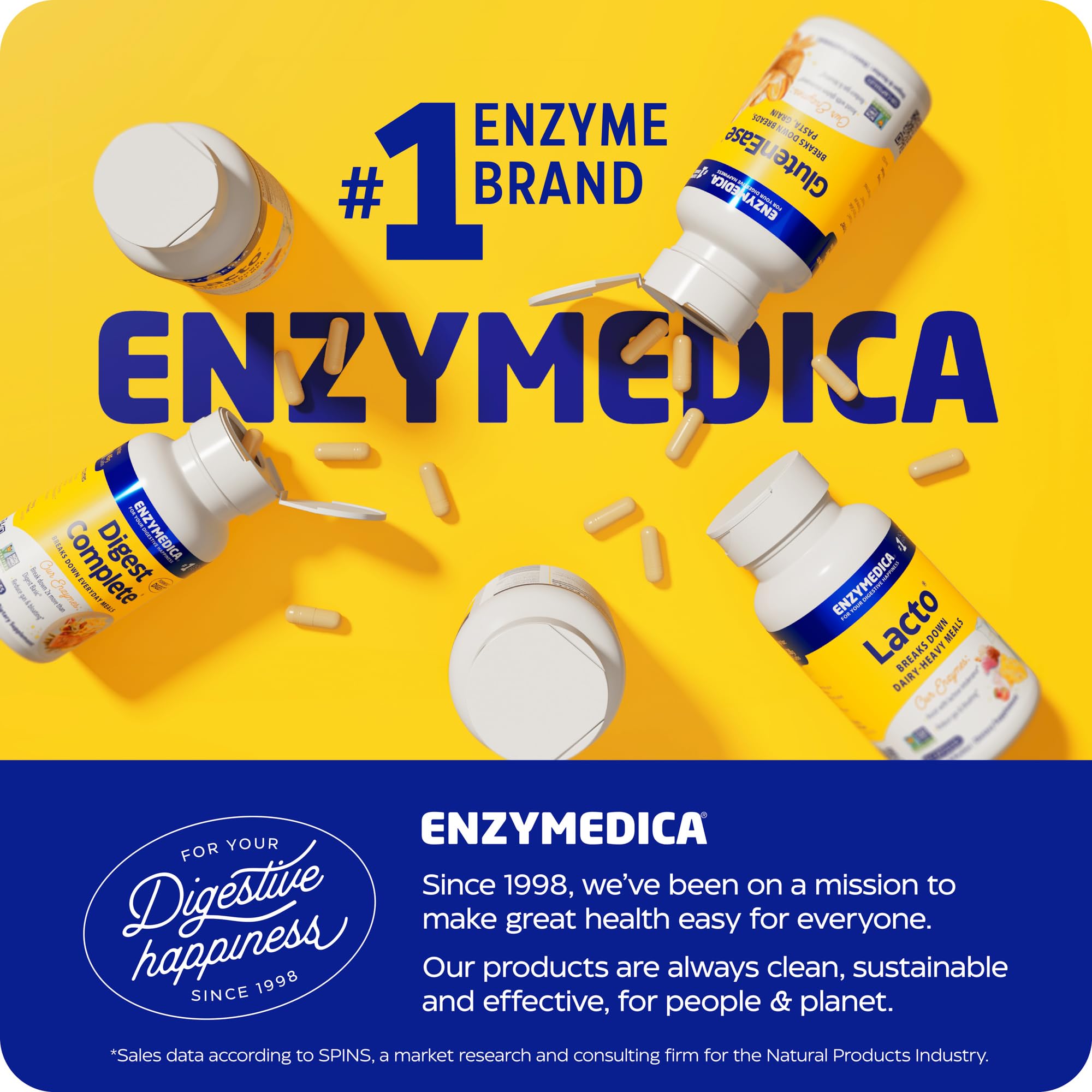 Enzymedica Natto-K Capsules, Vegan, Gluten Free, Kosher - 90 Capsules