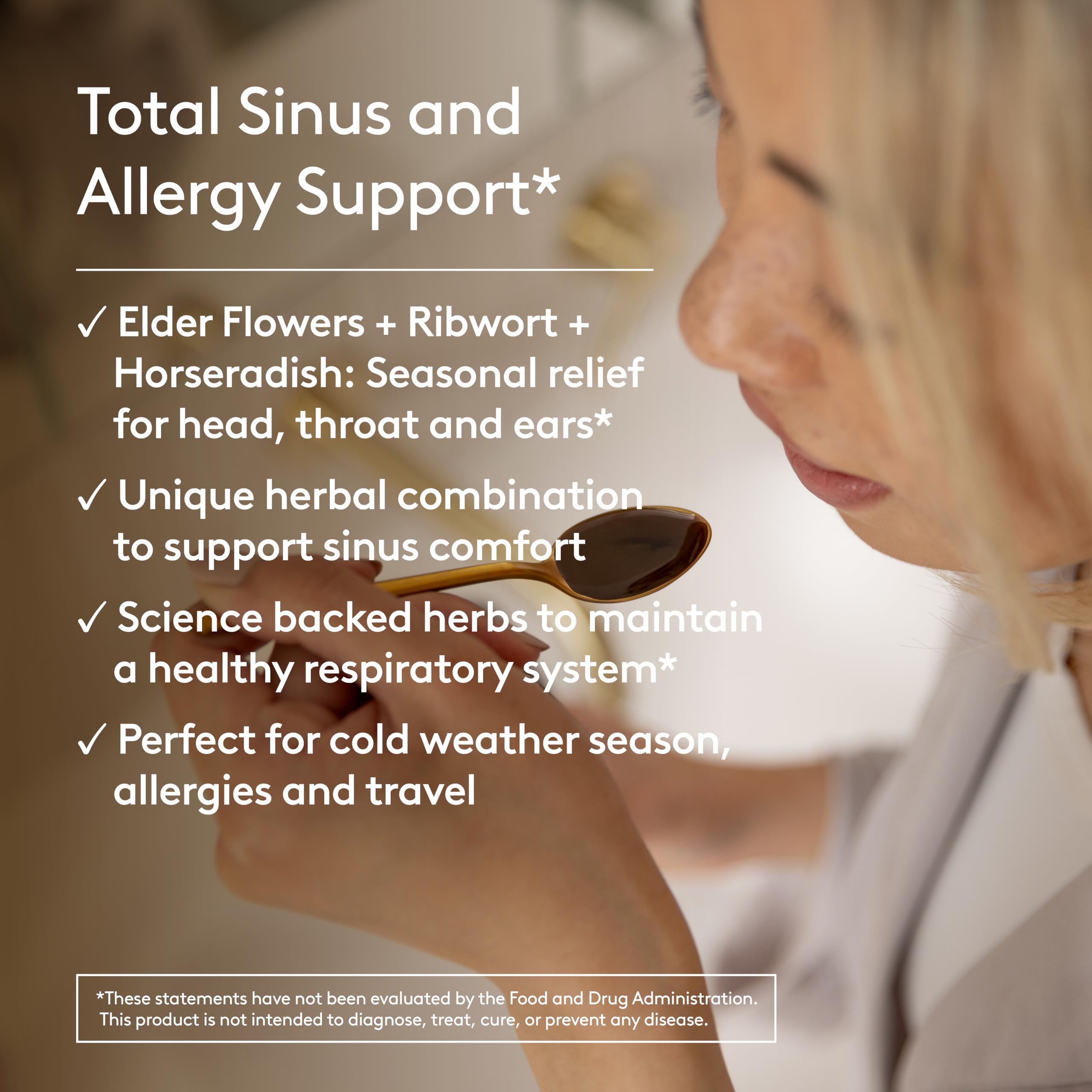 Harker Herbals Sinus Ease Syrup, Herbal Nasal Care for Runny Nose, Sinus Pressure, High Absorption, Herbal Flavor, Plant-Based - 6.7 Fl oz (40 Servings) Harker HerbalsBuy Supplements Australia