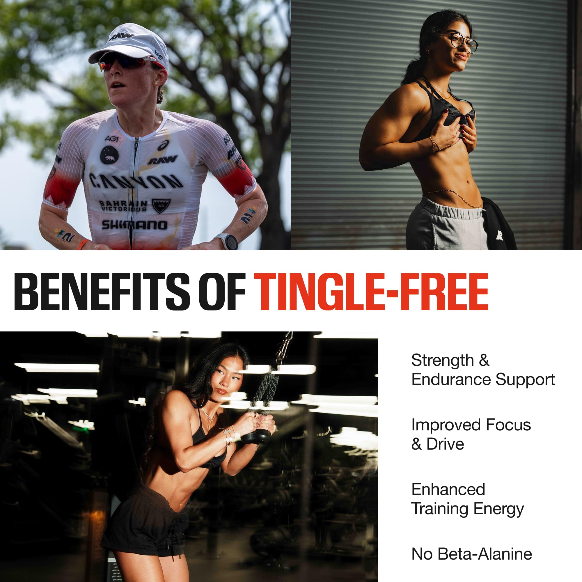 RAW Essential Tingle-Free Pre Workout Powder - Preworkout Without Beta-Alanine for Clean Energy & Focus - Workout Supplement with 200mg of Natural Caffeine - Pink Lemonade - 30 Servings