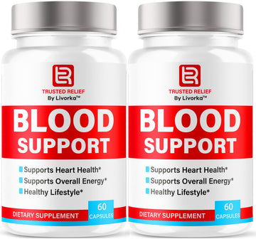 (2 Pack) Trusted Relief Blood Support Capsules - Official TrustedRelief Blood Support Vitamin Pills, Natural Trusted Relief Advanced Premium Formula Wellness & Overal Health, 120 Capsules For 2 Months LIVORKABuy Supplements Australia