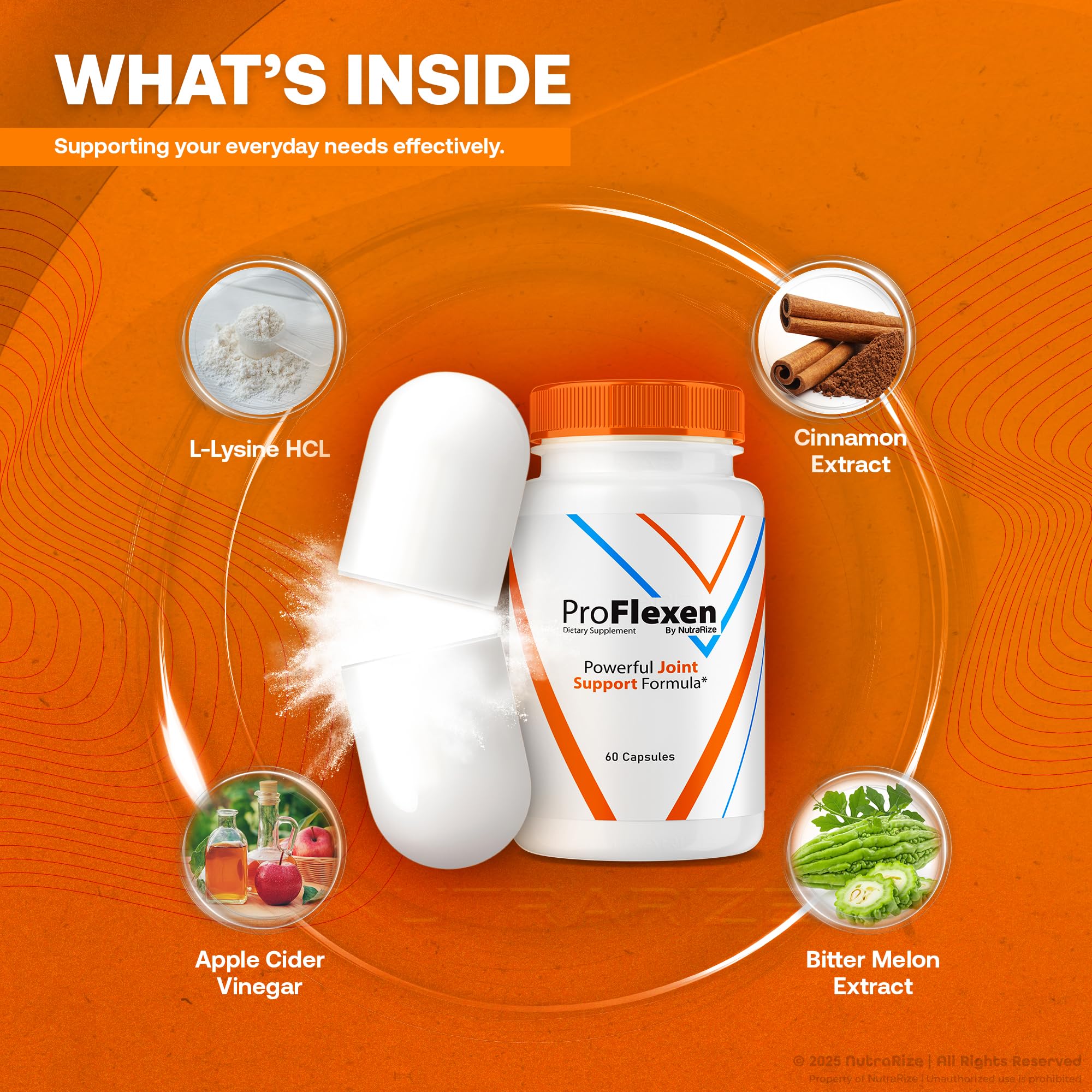 ProFlexen Capsules, ProFlexen Advanced Joint Support Formula, ProFlexen Collagen Support Pills, All Natural Supplement for Healthy and Flexible Joints, Official Pro Flexen Joint Reviews (60 Capsules) NutraRizeBuy Supplements Australia