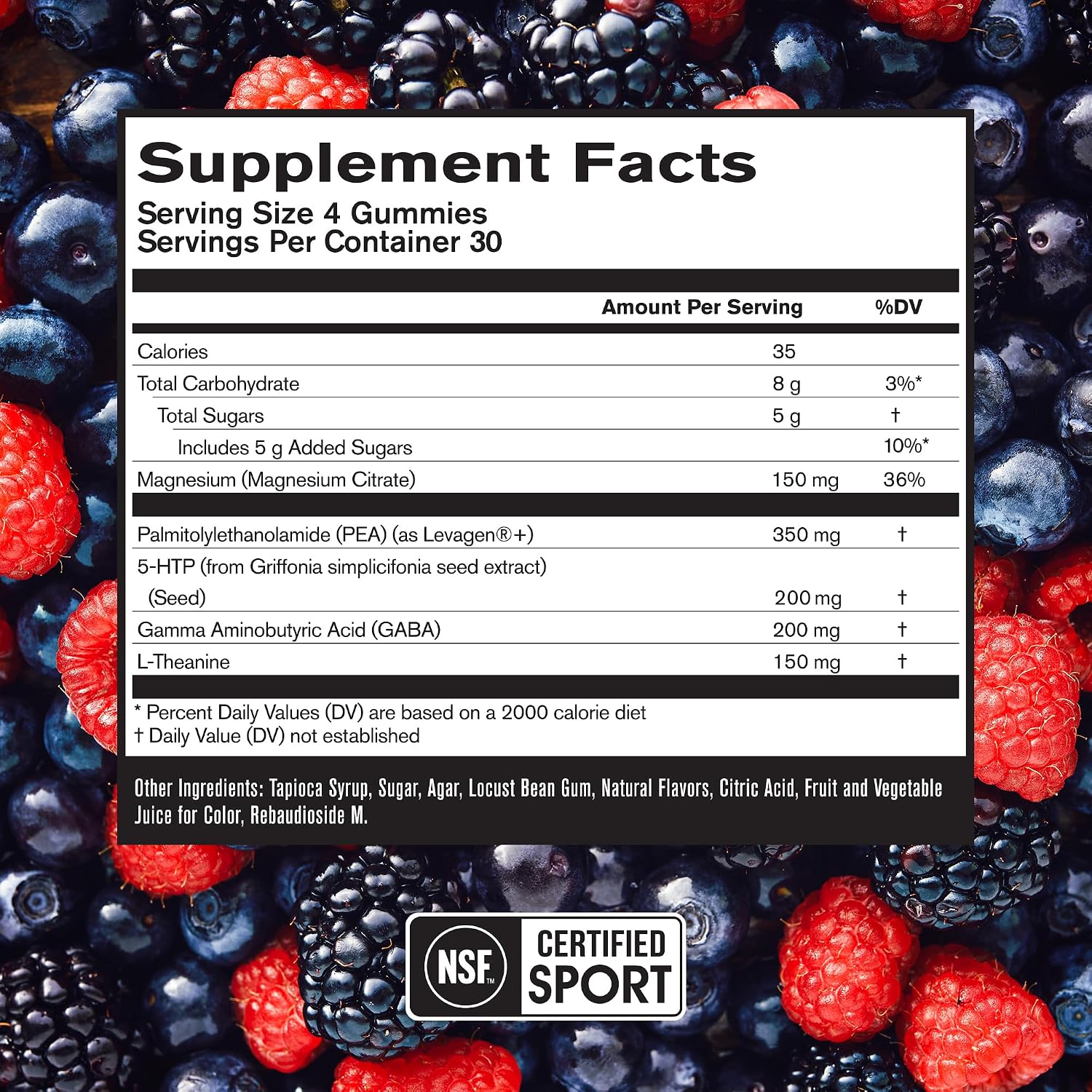 BPN Peak Sleep Gummy, Sleep Aid & Recovery Support Supplement, Berry