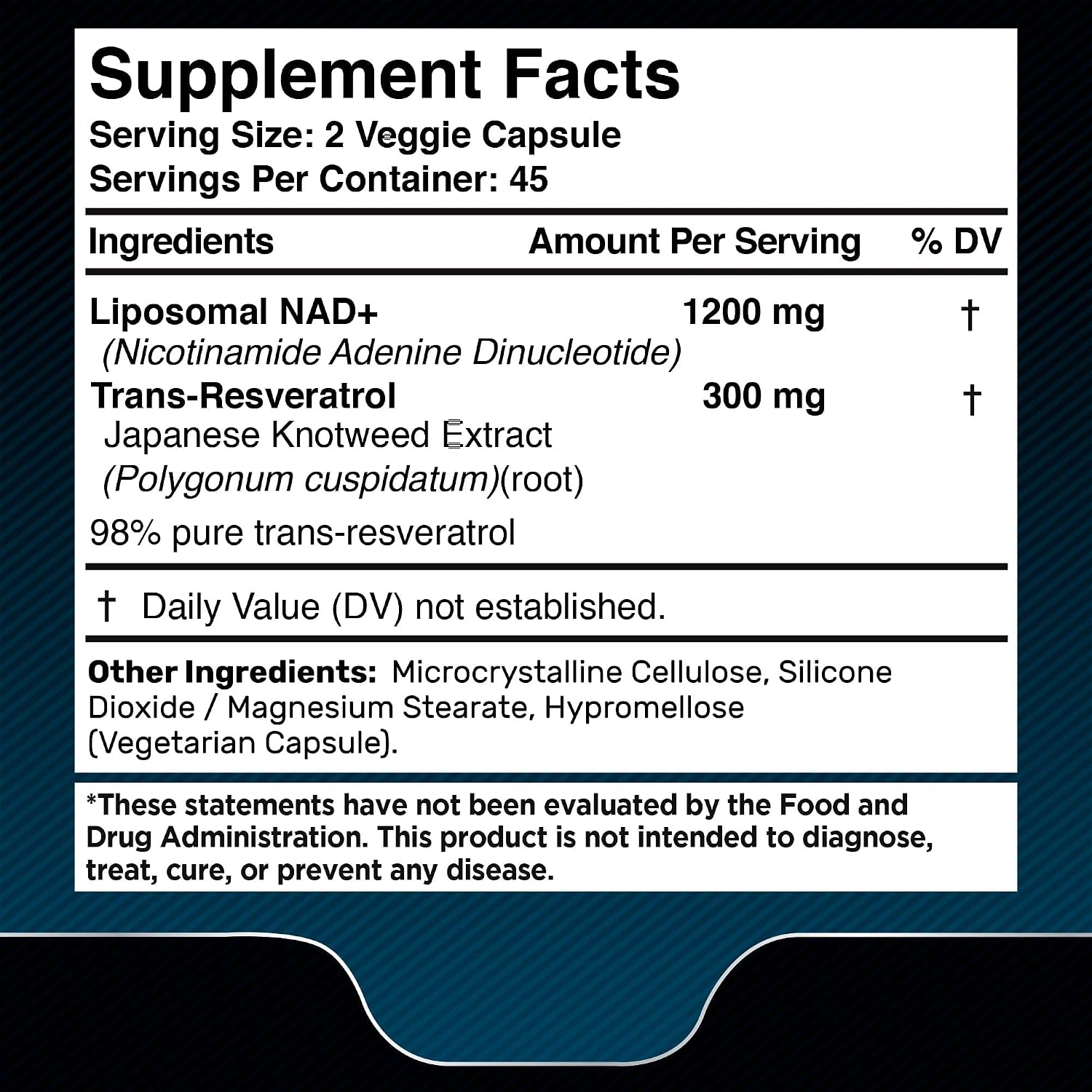 WELLNESS LABSRX Resveratrol Capsules 1000 - NAD+ Supplement Capsules 1500mg | Bundle