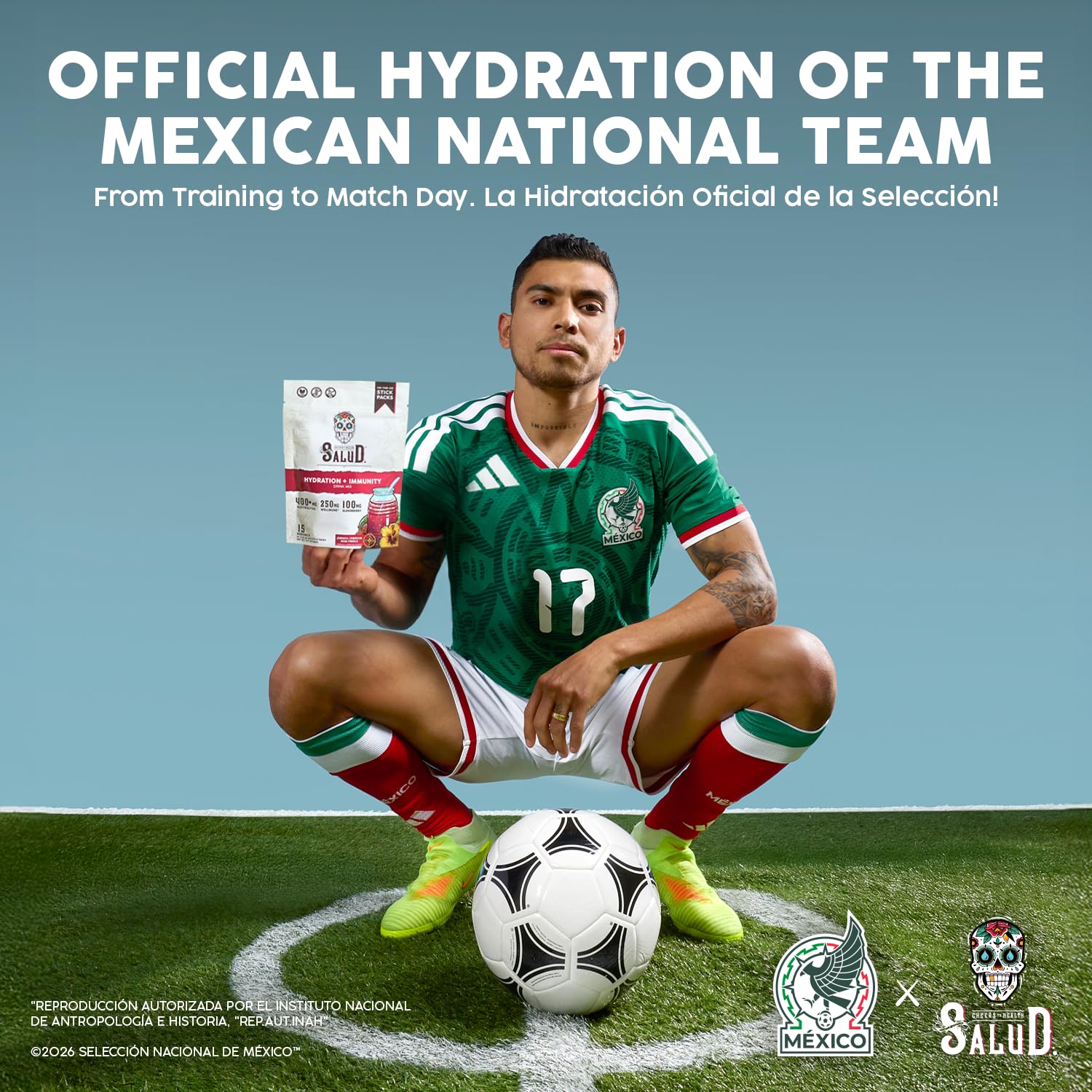 Salud 2-in-1 Hydration + Immunity Drink Mix, Cucumber Lime | Electrolytes Powder, Agua Fresca, Elderberry, Dairy & Soy Free, Non-GMO, Gluten Free, Vegan, 1g Sugar (15 Servings)