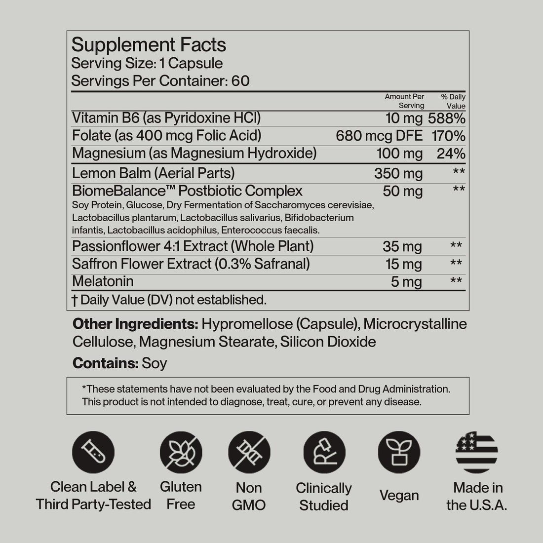 SecondKind Anxiety & Stress Relief Supplement – Saffron & Postbiotic Supplement for Emotional Support – 1000x More Active Ingredients Than Probiotics. Made with BiomeBalance™ in the USA, 60 Capsules SecondKindBuy Supplements Australia