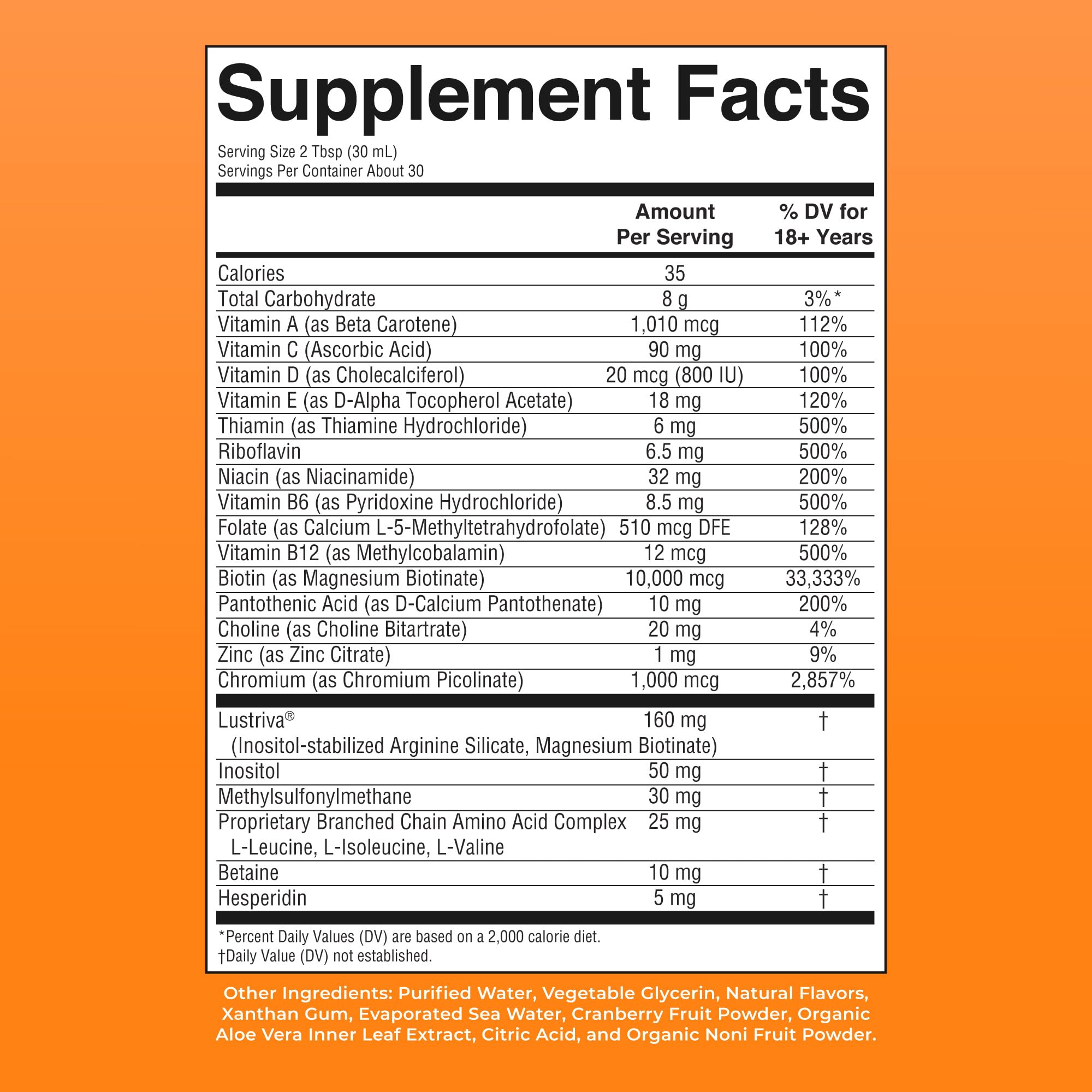 MARYRUTH'S Liquid Multivitamin + Hair Growth | Clinically Tested in Women for Thicker Hair & Facial Wrinkles | Biotin 10000mcg | Lustriva Hair Growth Supplements | Skin Care | Ages 18+ | 15.22 Fl Oz