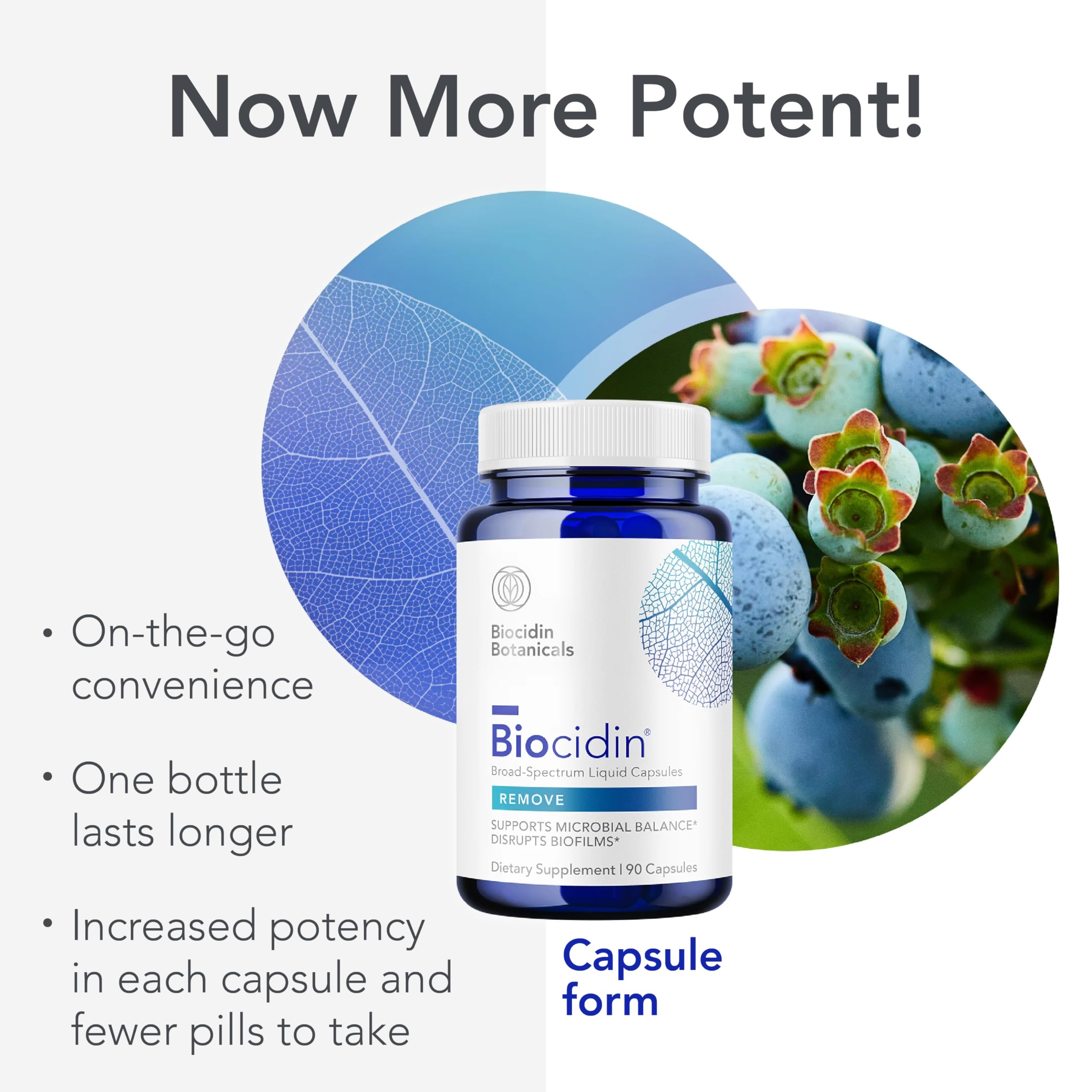 Biocidin Capsules - Biofilm Disruptor - Supports Gut Detox Cleanse, Healthy Microbial Balance, Immune Function & Gut Health - Professional-Grade Herbal Supplement with 18 Botanicals (90 Capsules) Bio-Botanical Research buy supplements Au