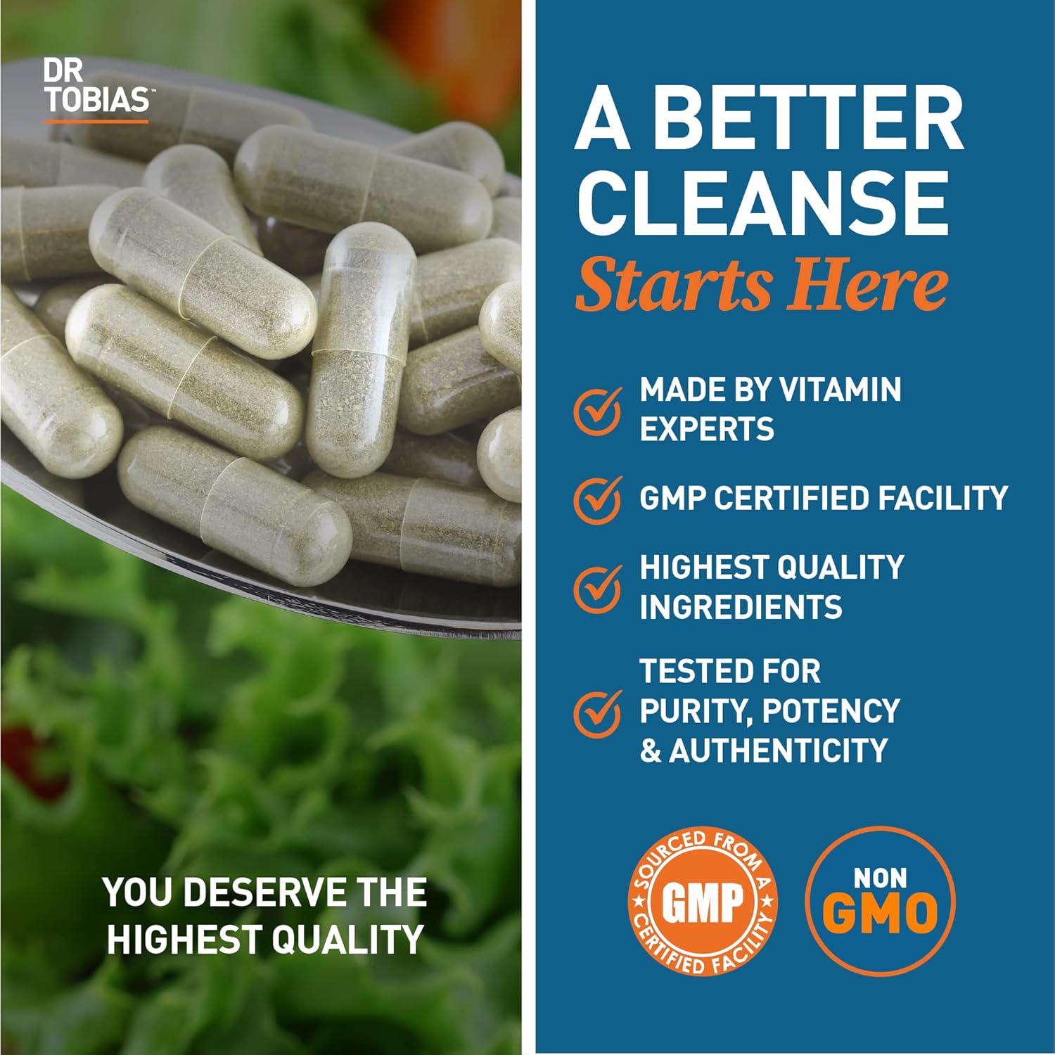 Dr. Tobias Colon 14 Day Cleanse | Supports Digestion & Gut Health | Colon Cleanse Detox | Constipation Relief & Gut Health Support for Women & Men | Psyllium + Senna + Probiotics | 28 Capsules