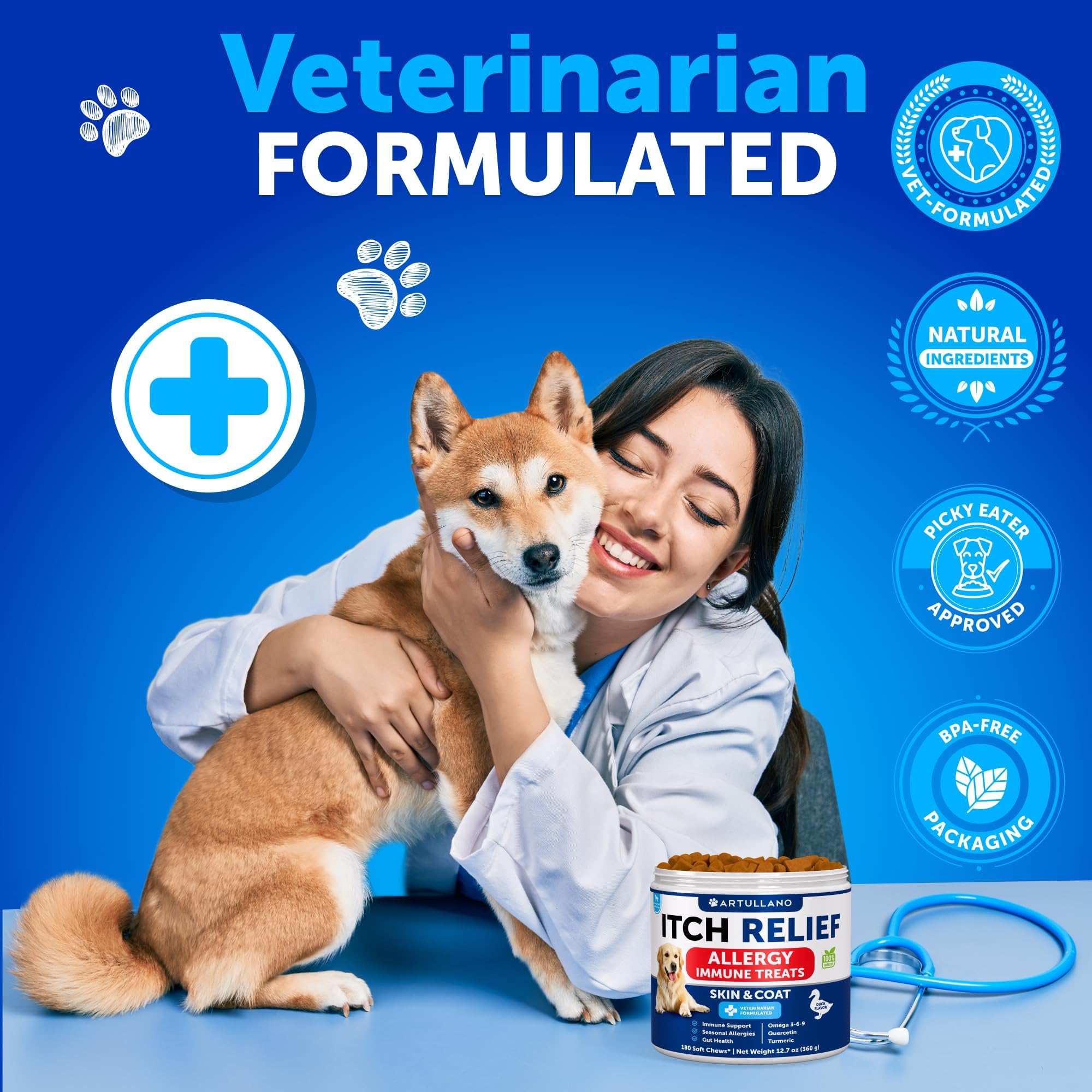 Omega 3 Fish Oil for Dogs - Better Than Salmon Oil - Skin and Coat Defense Liquid Supplement for Allergy Relief - High EPA & DHA for Shedding, Mobility, Itching, Joint & Bone Health Support - 8 FL OZ