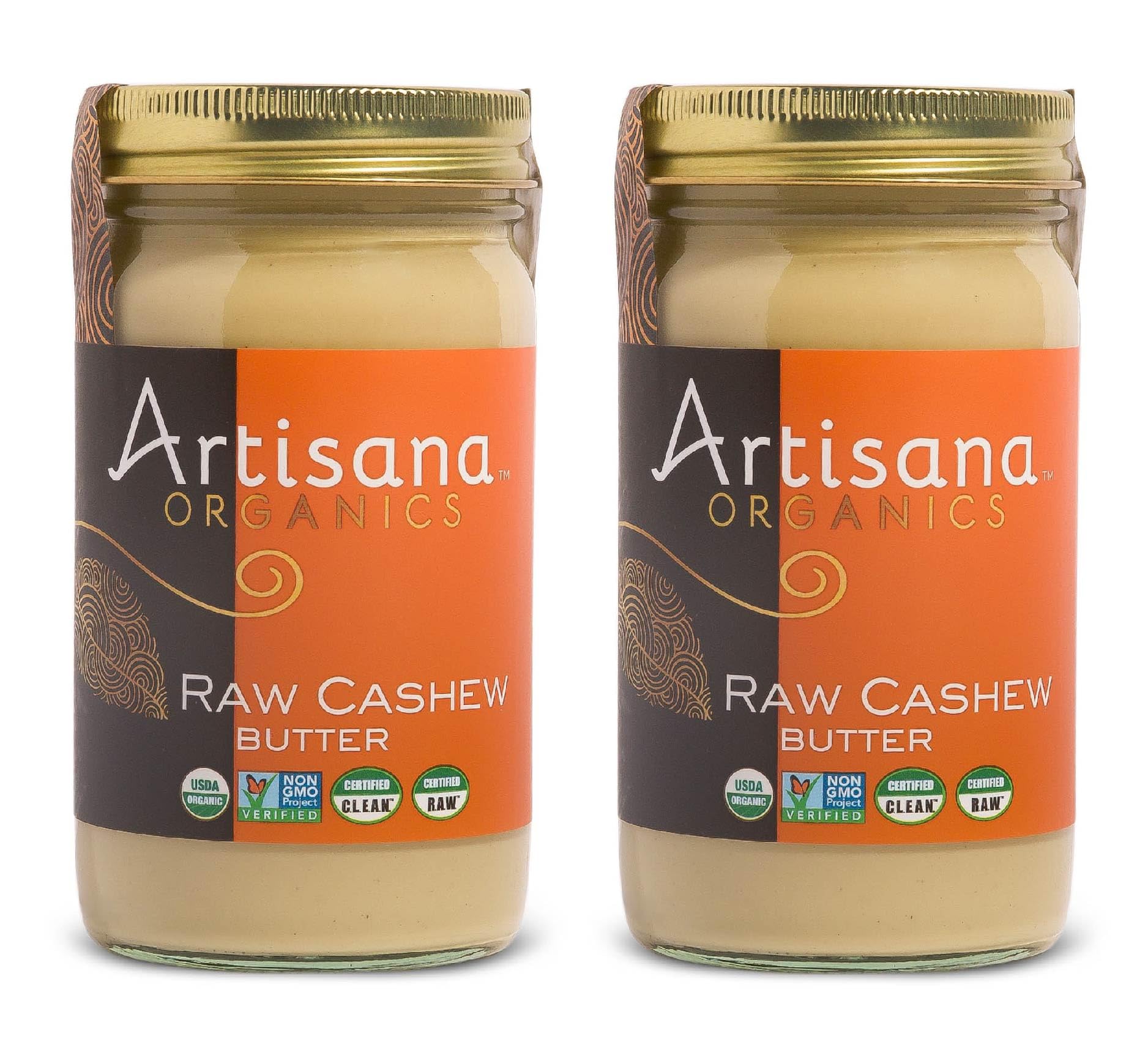 Artisana Organics Raw Cashew Butter - No Sugar Added, Vegan and Paleo Friendly, Non GMO, 14oz Jar