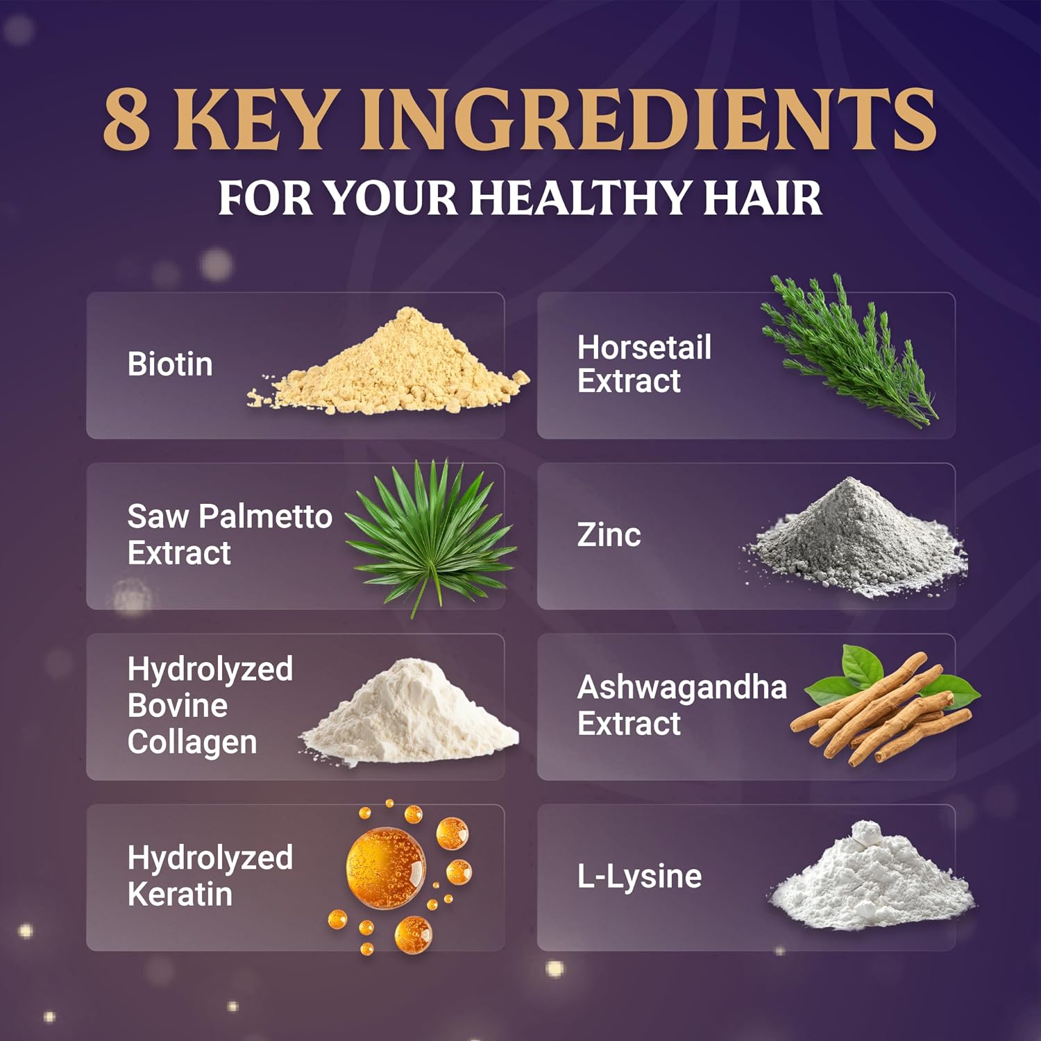 EVERFAITH Hair Formula Plus - Hair Growth Vitamins - Biotin for Hair Growth for Women & Men - with Keratin, Collagen, Saw Palmetto, Horsetail, Zinc, Ashwagandha, L-Lysine, Iron & More - 60 Capsules